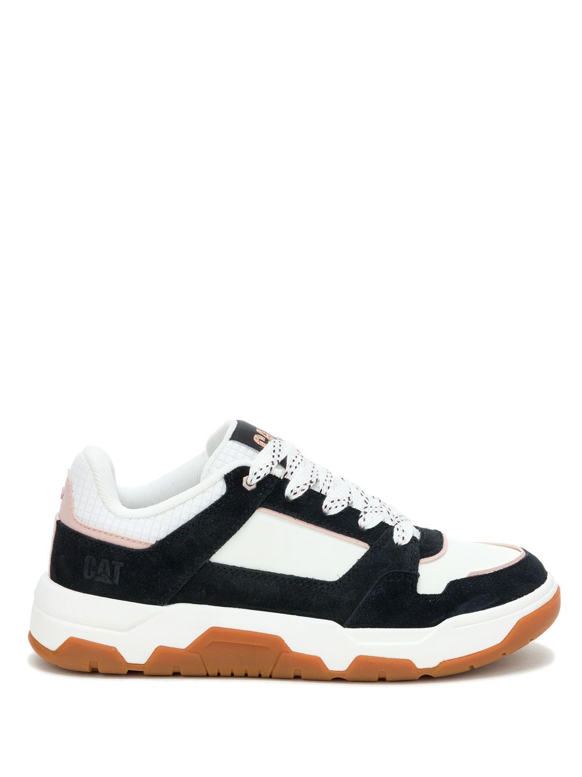 Zapatilla Cuero Mujer Script Negro-1