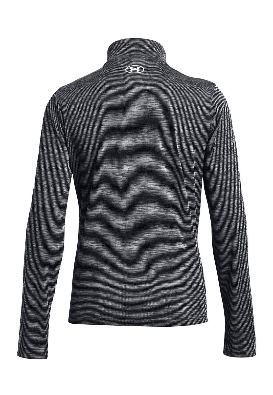 Polerón half zip UA Tech para mujer Negro-1