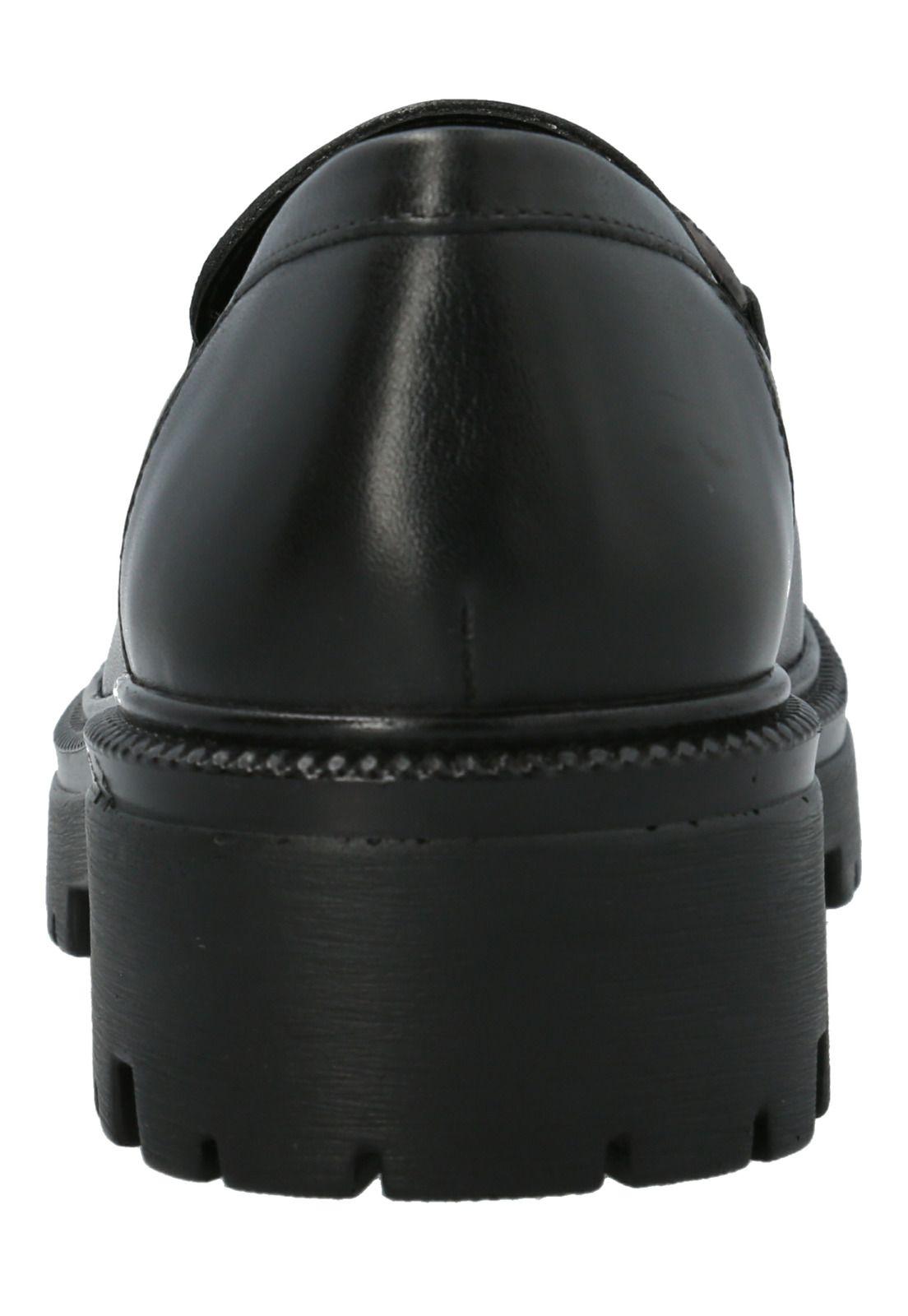 Mocasín Escolar Cuero Negra Niña Wilma-7