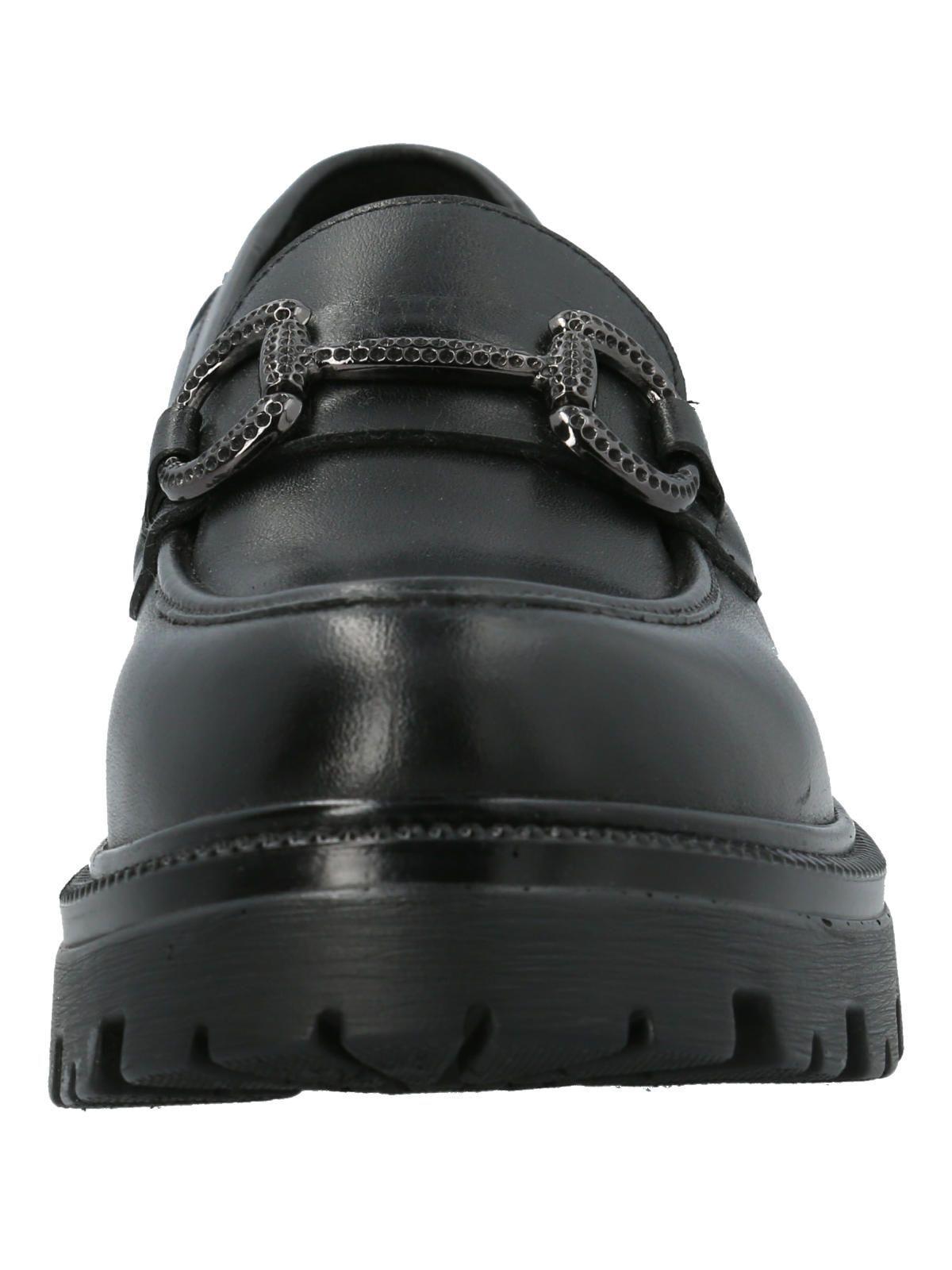 Mocasín Escolar Cuero Negra Niña Wilma-4