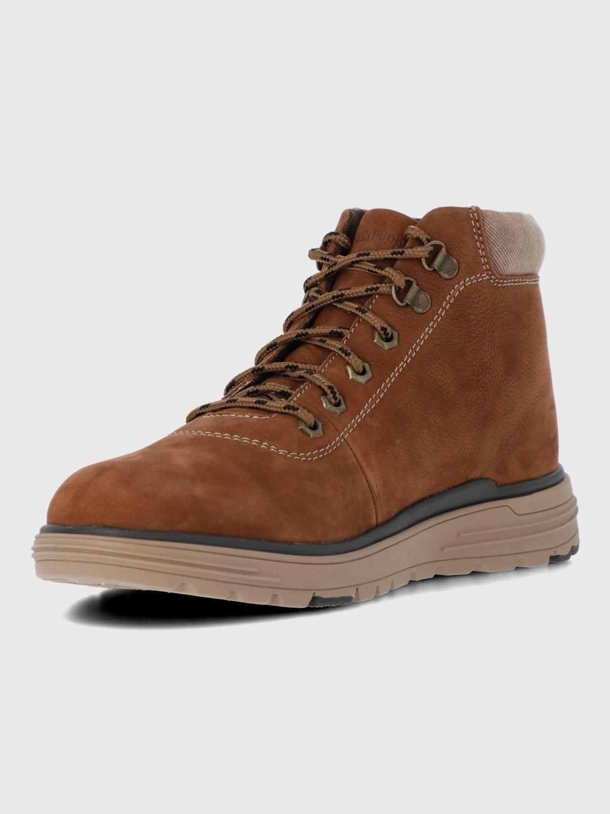Botin Cuero Hombre Jorano Café Claro-5