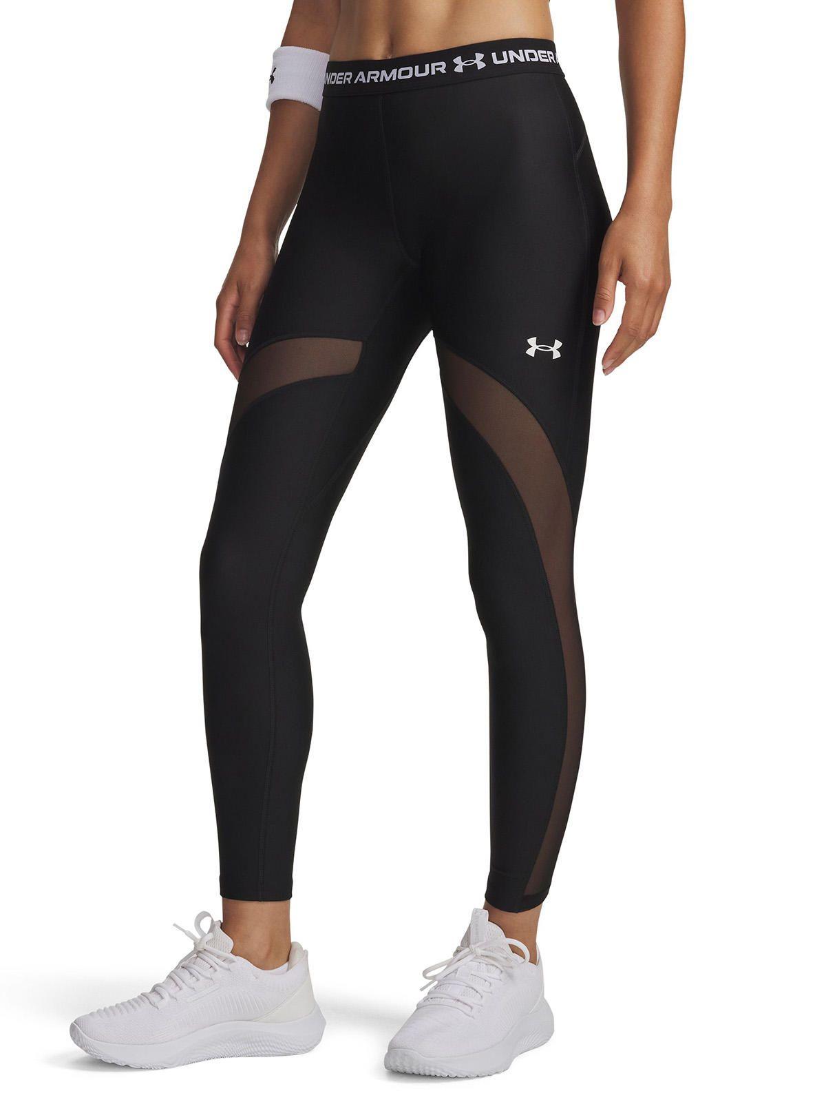 Calza Mujer Heatgear Mesh Leggings Negro-0