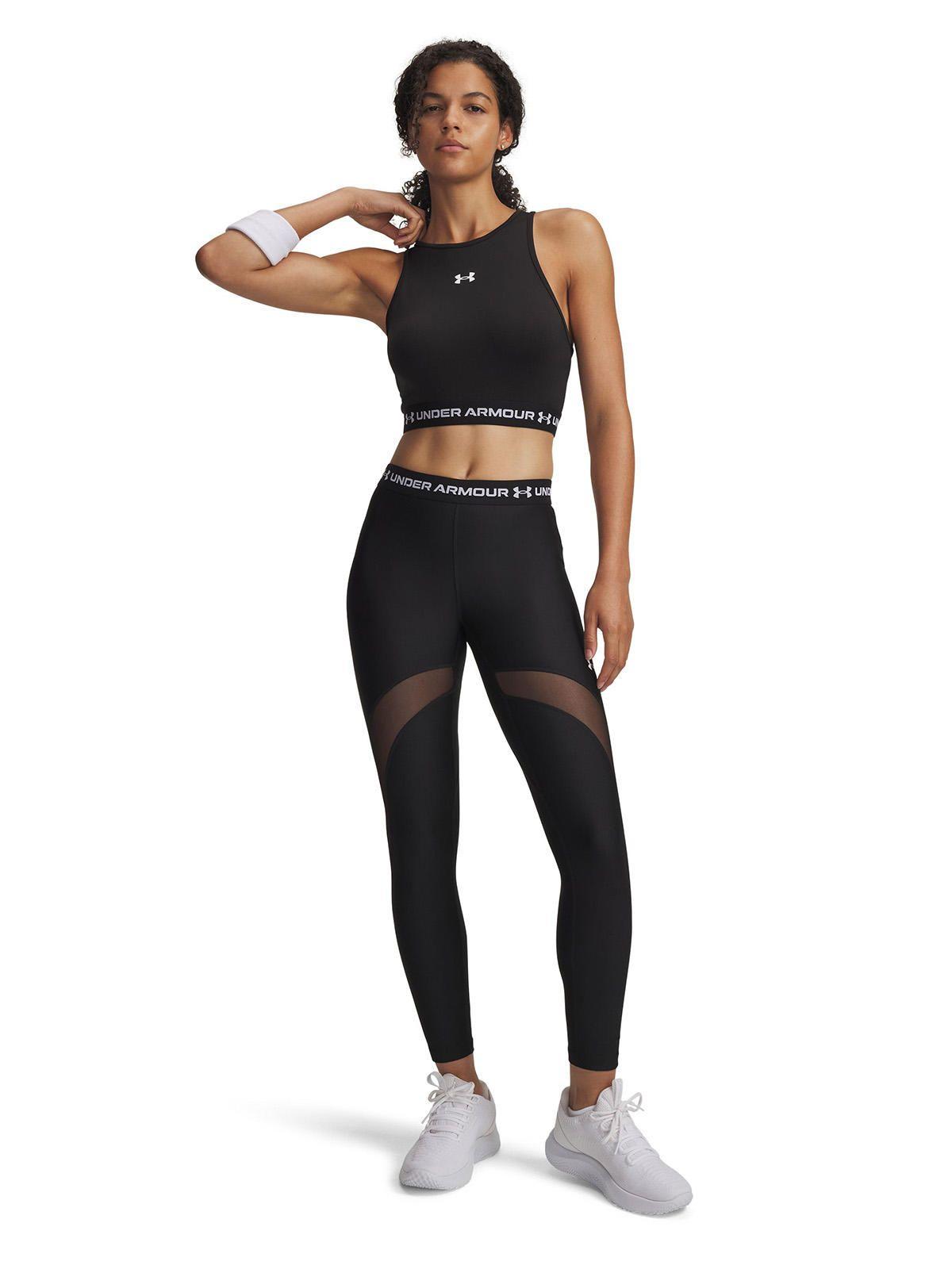 Calza Mujer Heatgear Mesh Leggings Negro-3