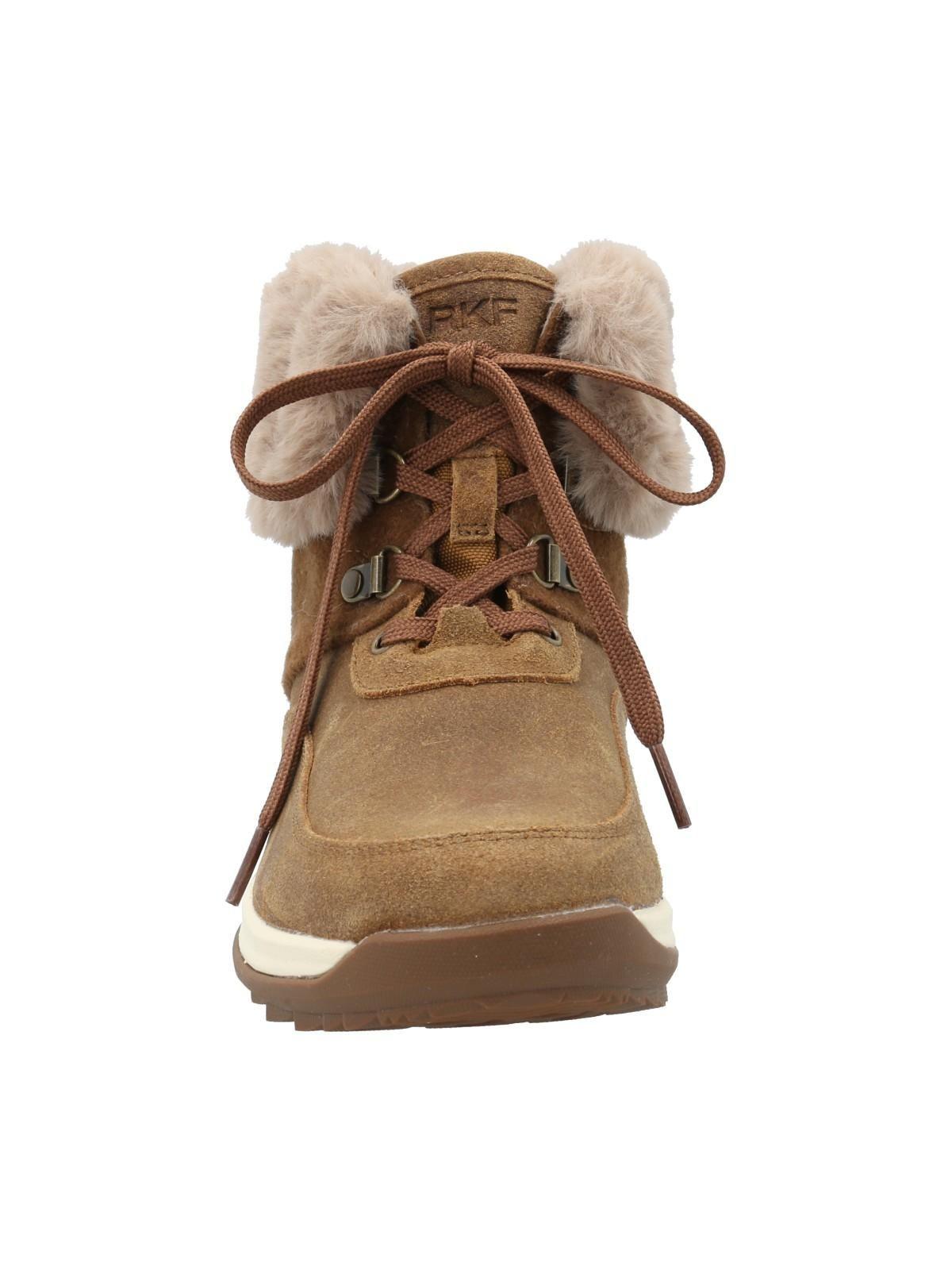 Botín Cuero Mujer Bimba Café-3