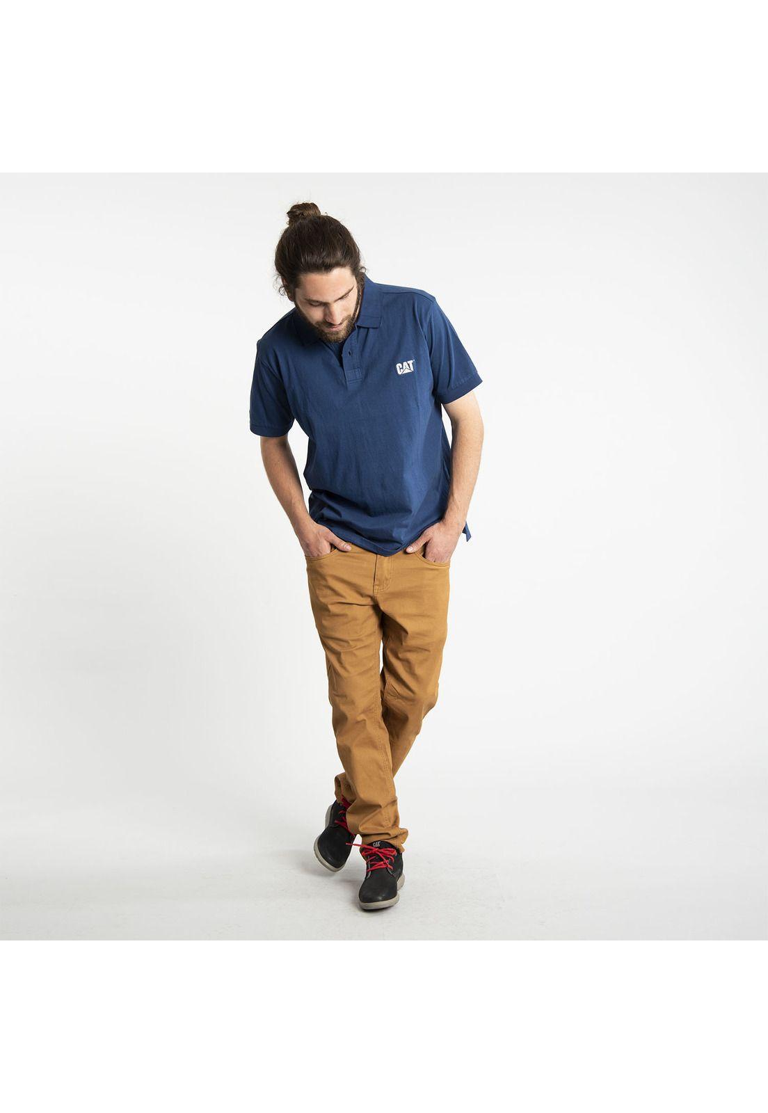Polera Polo Hombre Classic Logo Polo Azul-1