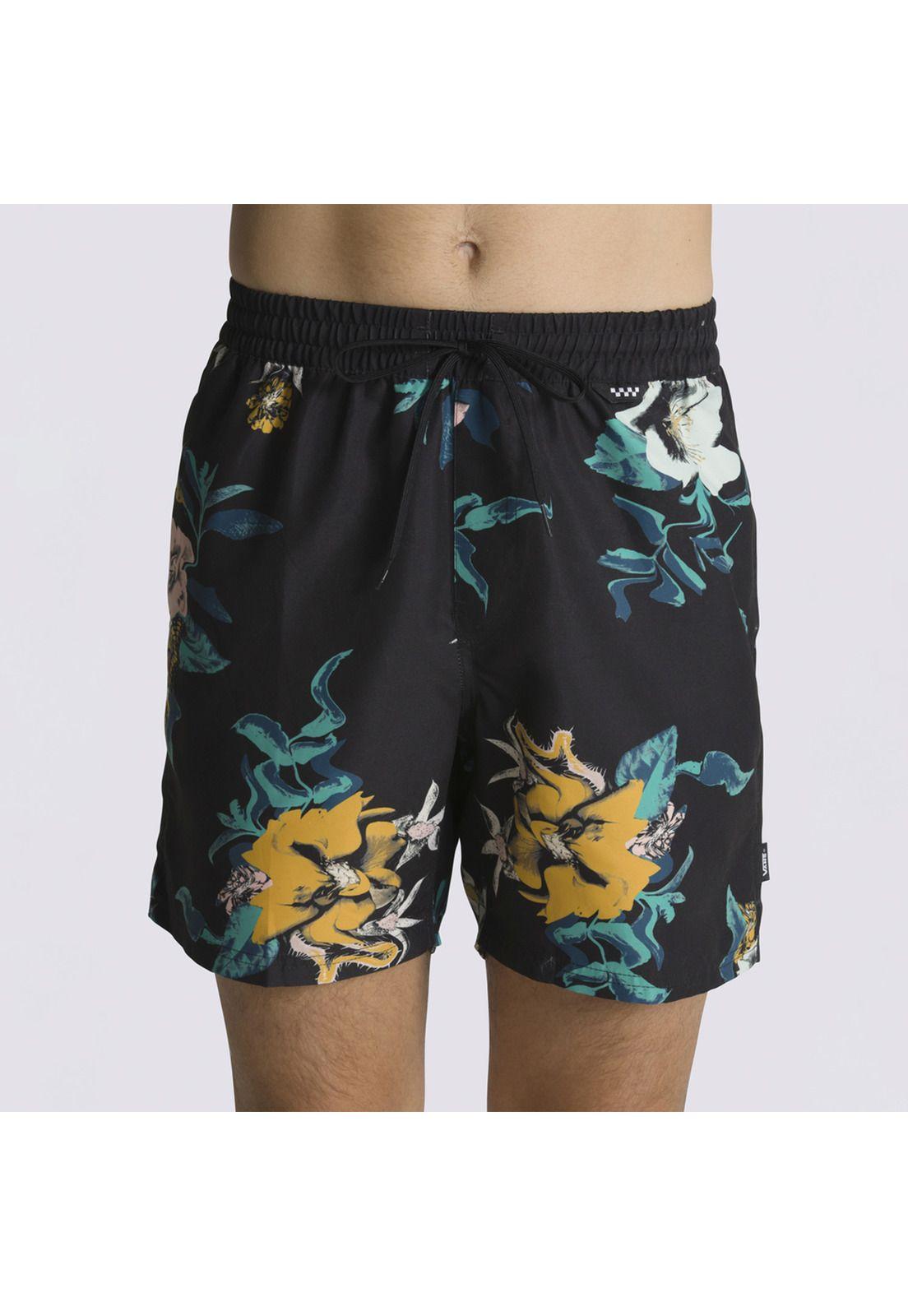 Traje De Baño Primary Print Elasti Negro Hombre-3