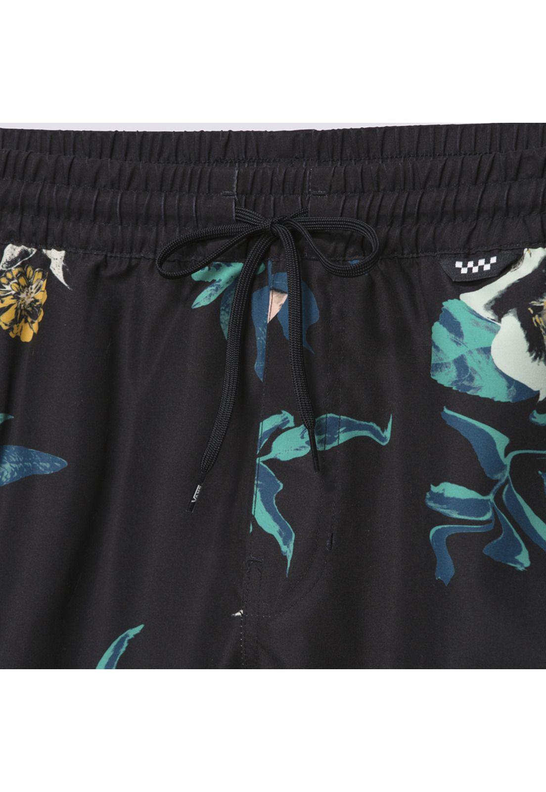 Traje De Baño Primary Print Elasti Negro Hombre-5