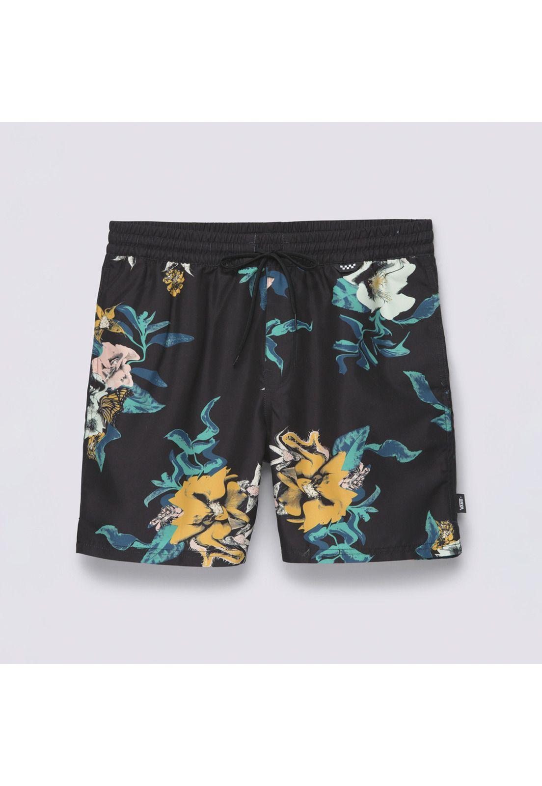 Traje De Baño Primary Print Elasti Negro Hombre-7