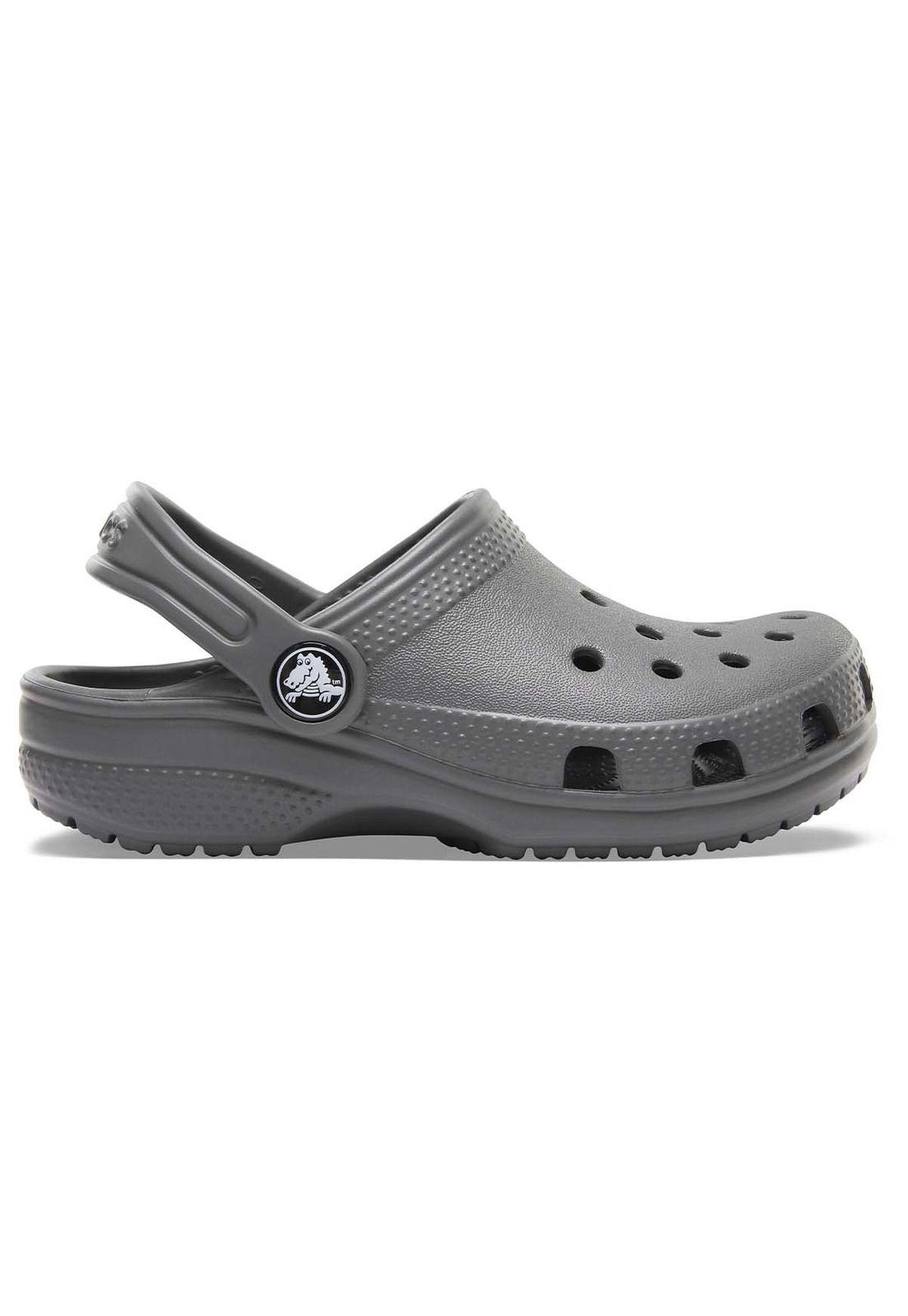 Zueco Crocs Niño Classic Clog Gris-0