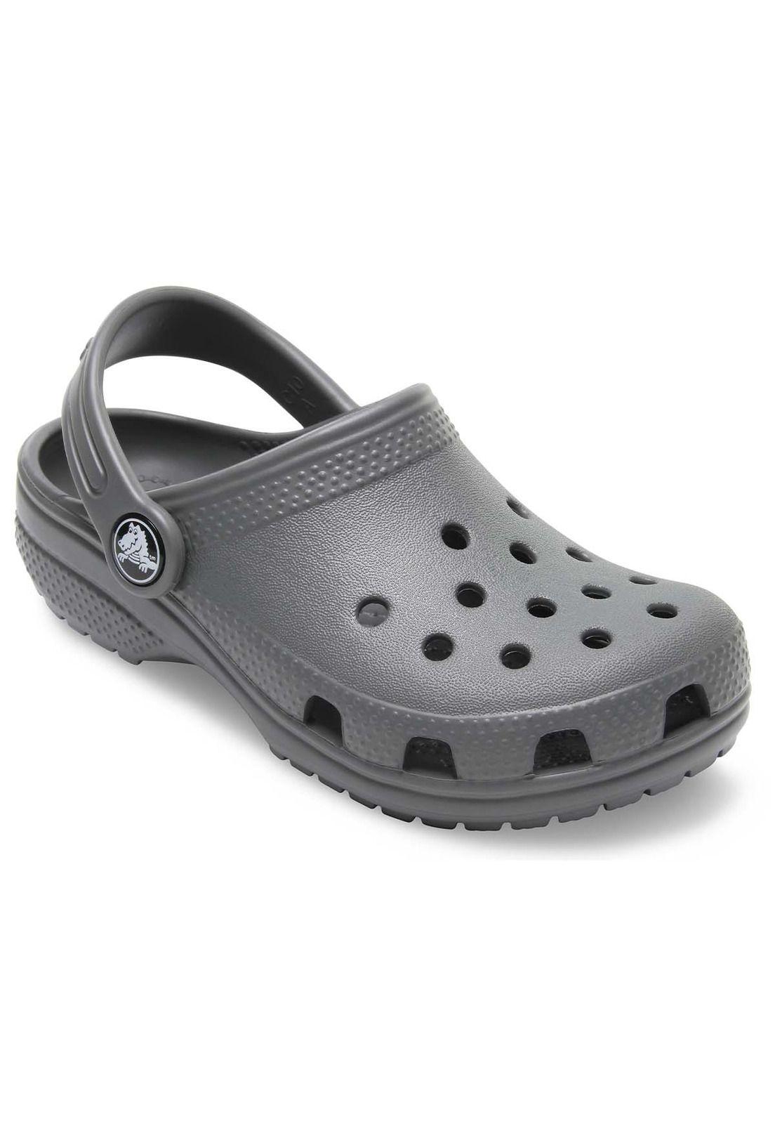 Zueco Crocs Niño Classic Clog Gris-6