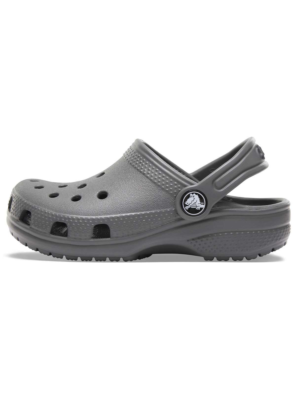 Zueco Crocs Niño Classic Clog Gris-1