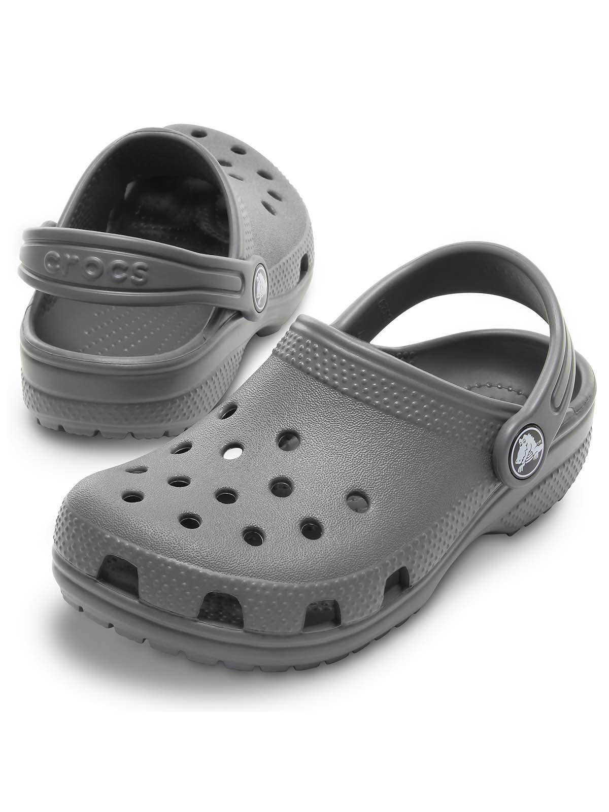 Zueco Crocs Niño Classic Clog Gris-3