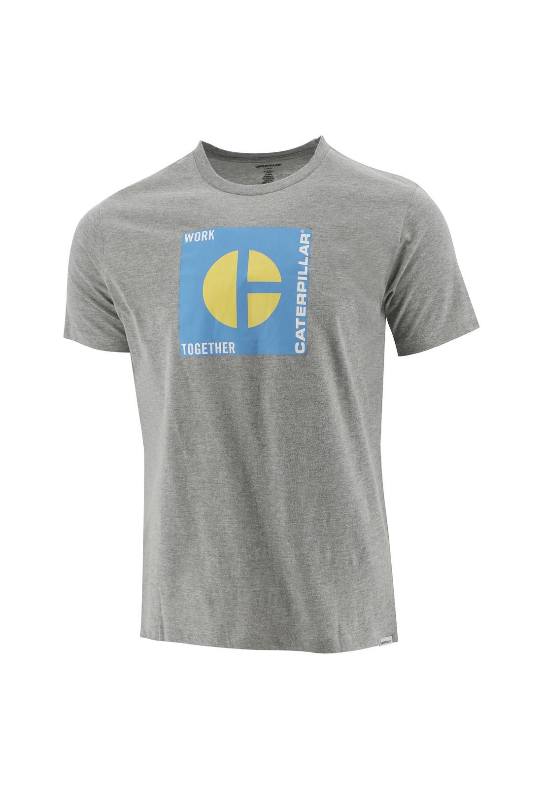 Polera M/C Hombre Code Block Vis Tee Gris-0