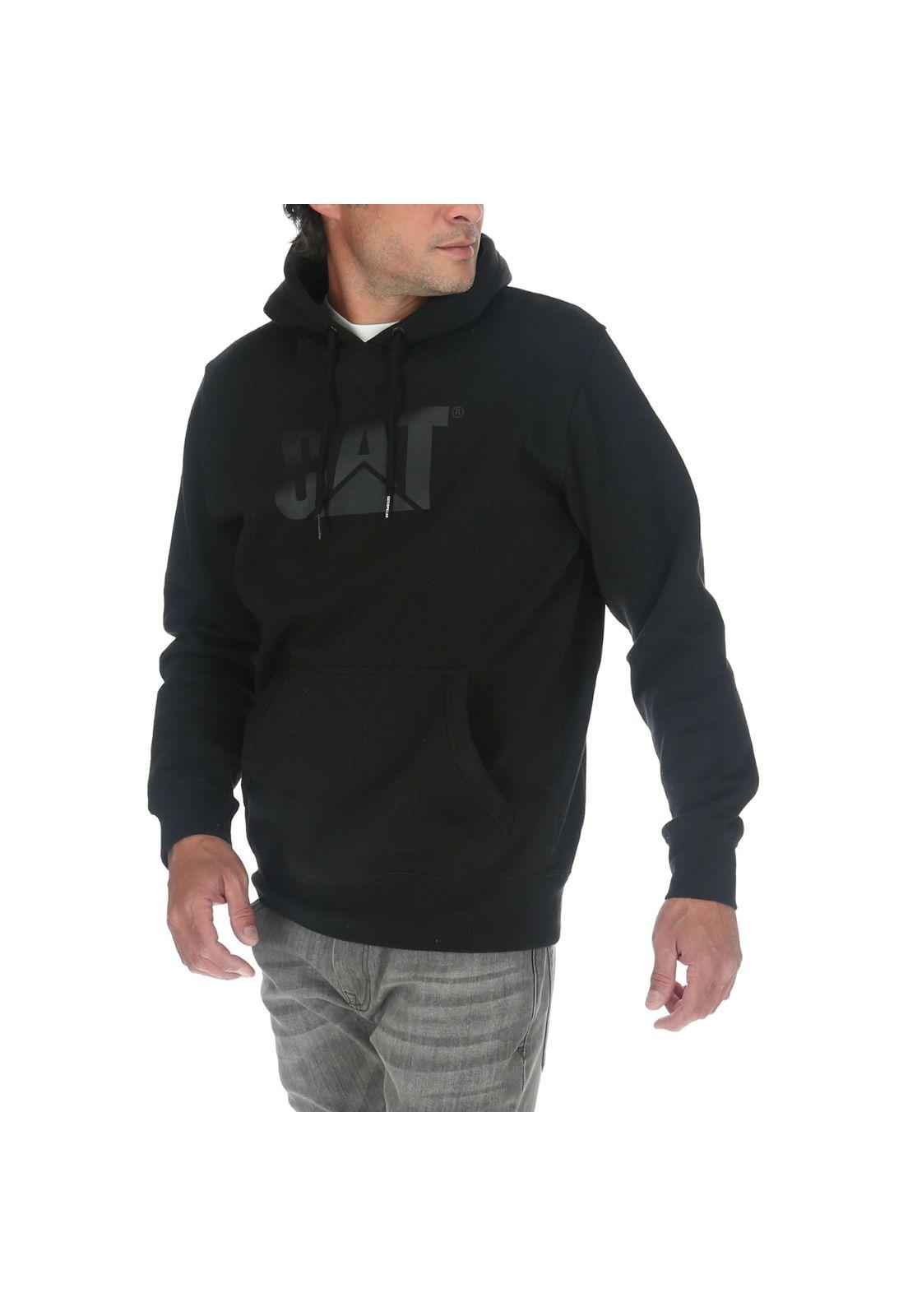 Polerón Hombre Foundation Pullover Hooded Negro-1