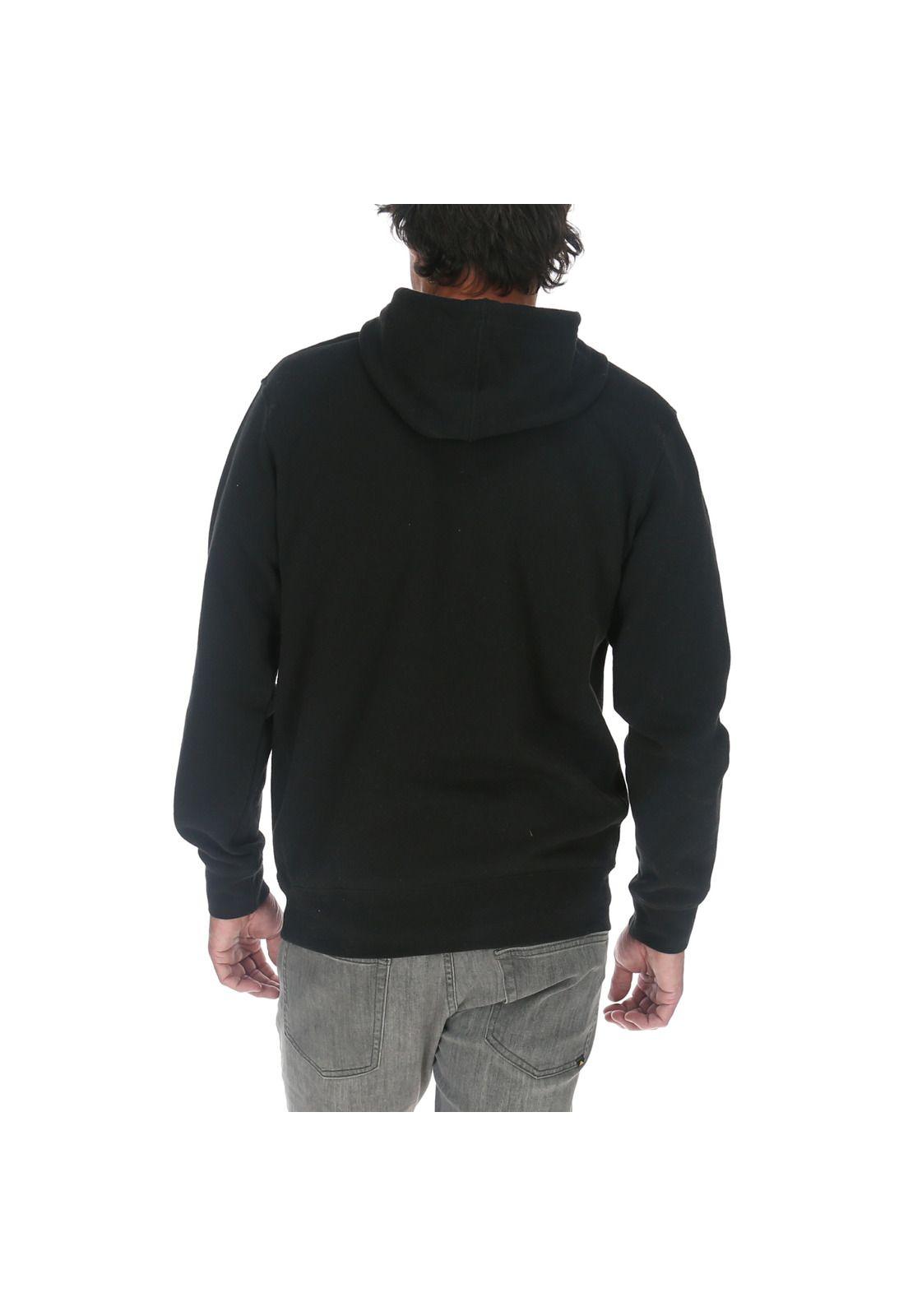 Polerón Hombre Foundation Pullover Hooded Negro-2