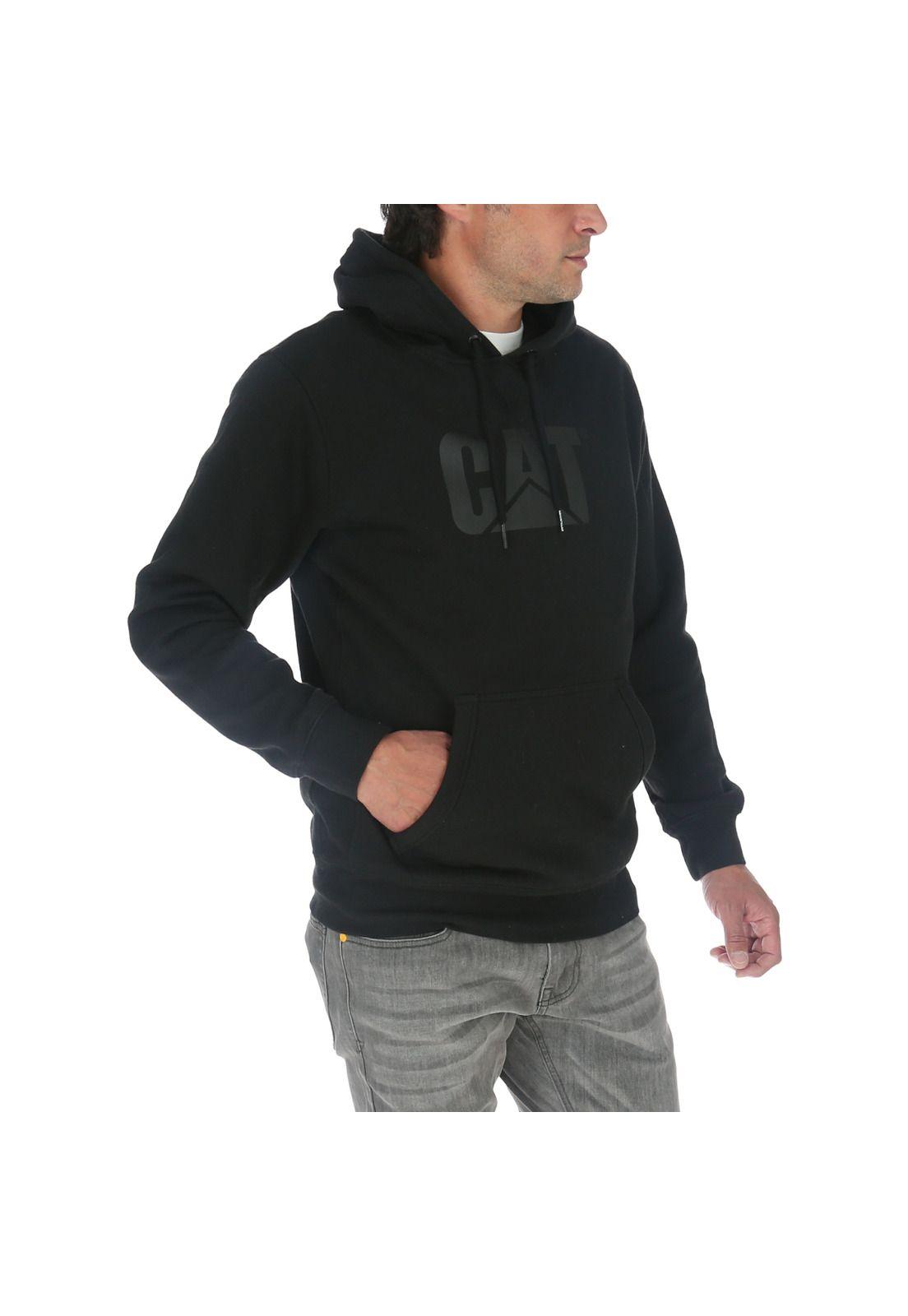 Polerón Hombre Foundation Pullover Hooded Negro-3