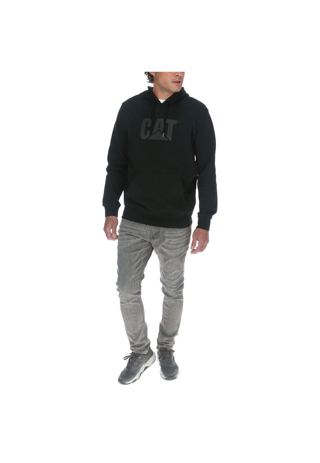 Polerón Hombre Foundation Pullover Hooded Negro-4