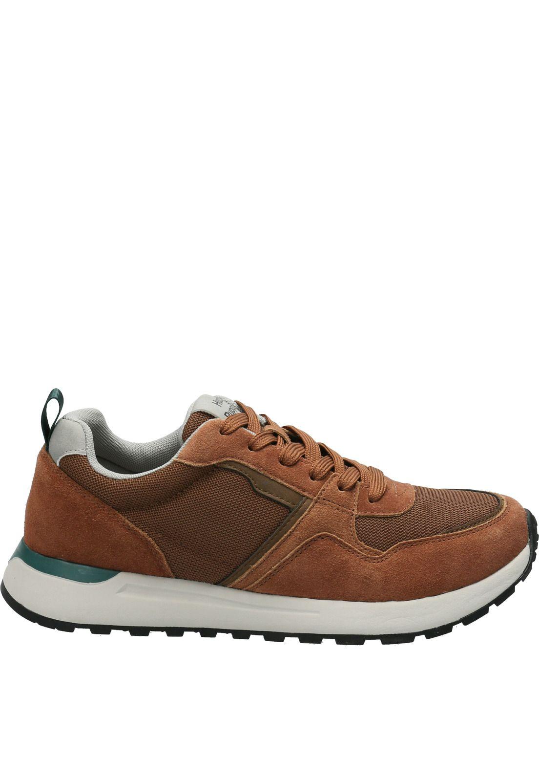 Zapatilla Cuero Hombre Owen Café-1