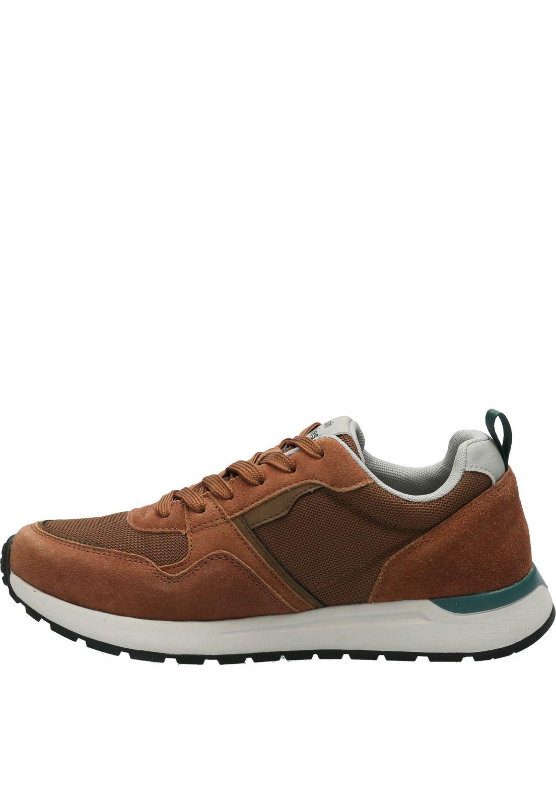 Zapatilla Cuero Hombre Owen Café-5
