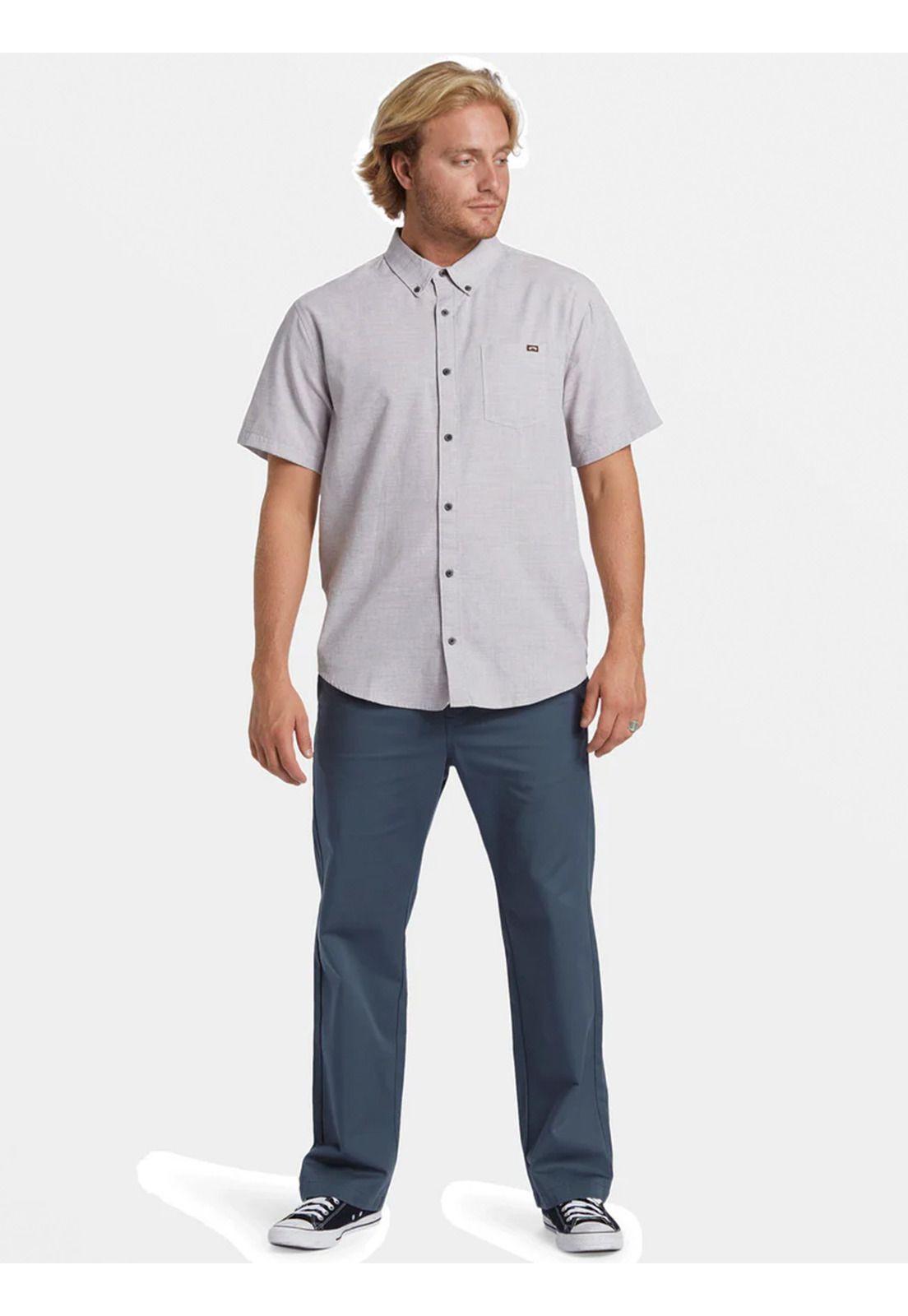 Camisa Manga Corta Hombre All Day Gris-3