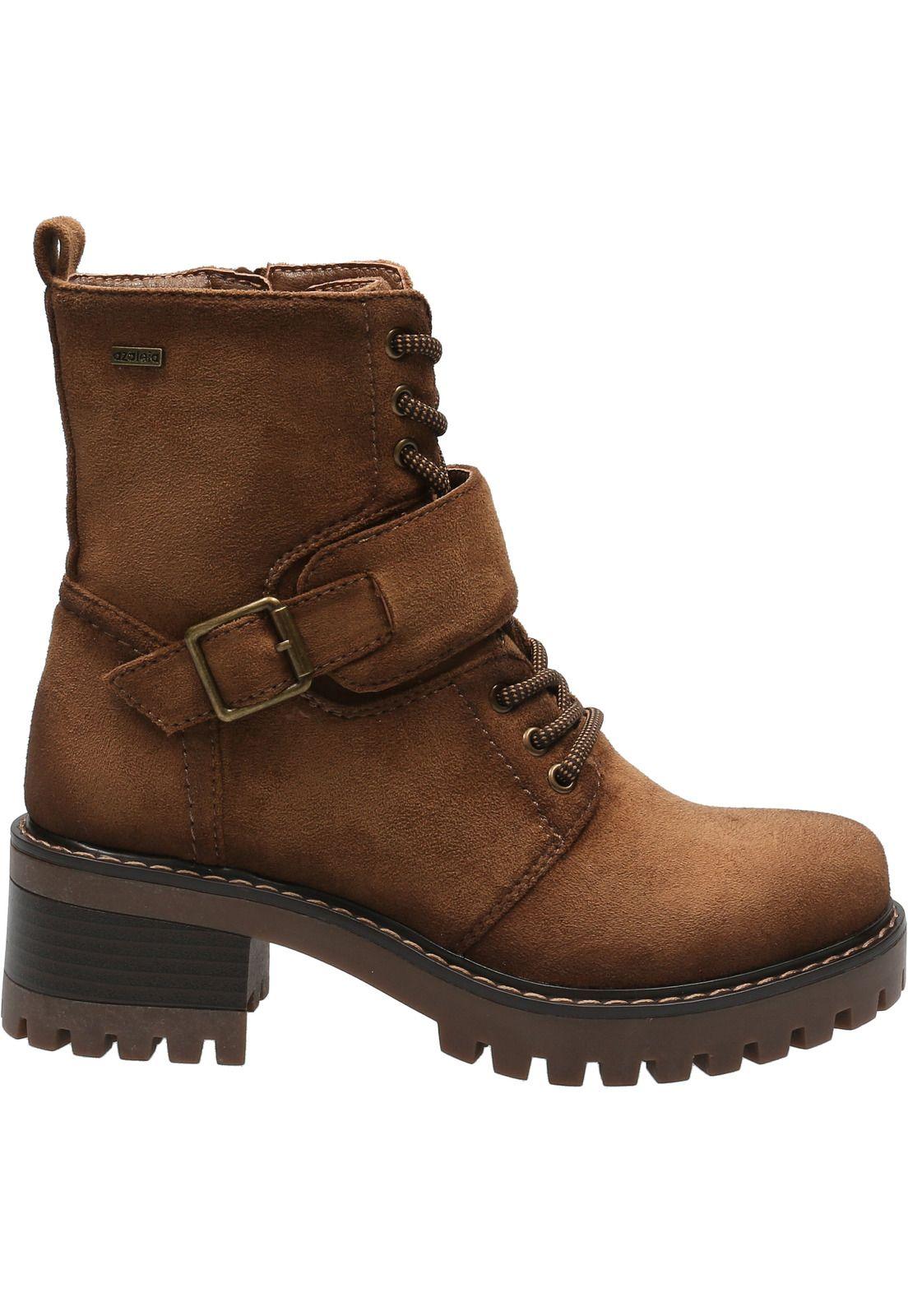 Botín Mujer Frisi Caramelo-1