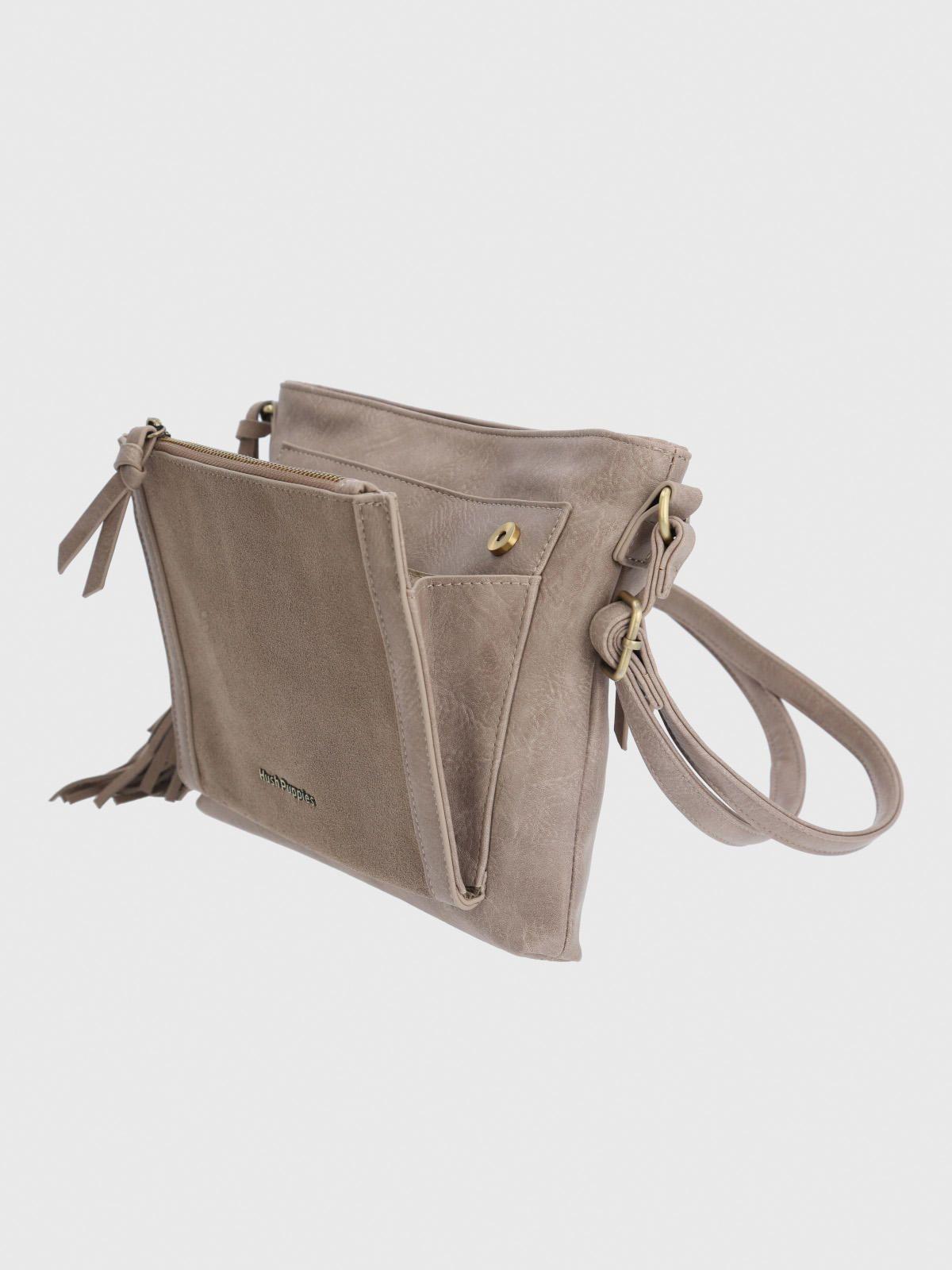 Cartera Ecocuero Mujer Lek Cross Café-3