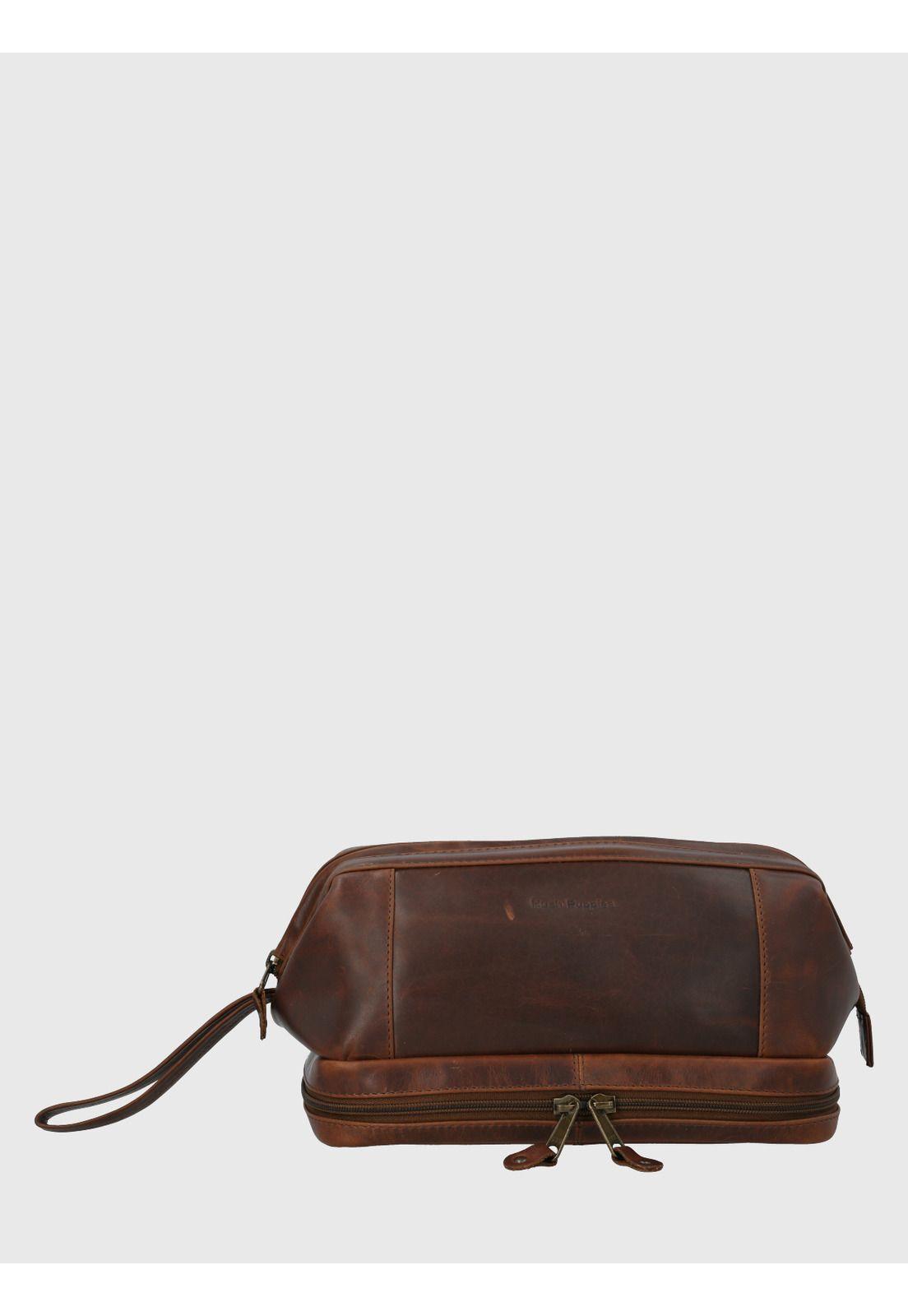 Billetera Cuero Café Runny Neceser Unisex-0