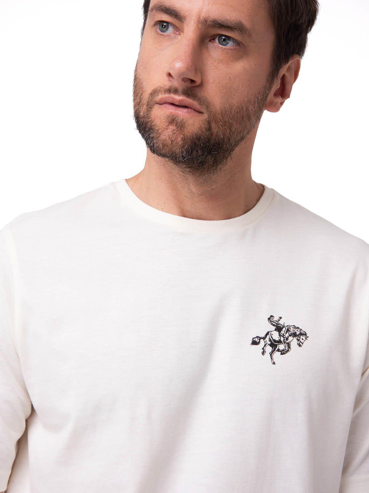 Polera Manga Corta Hombre Western Urban Blanco-3