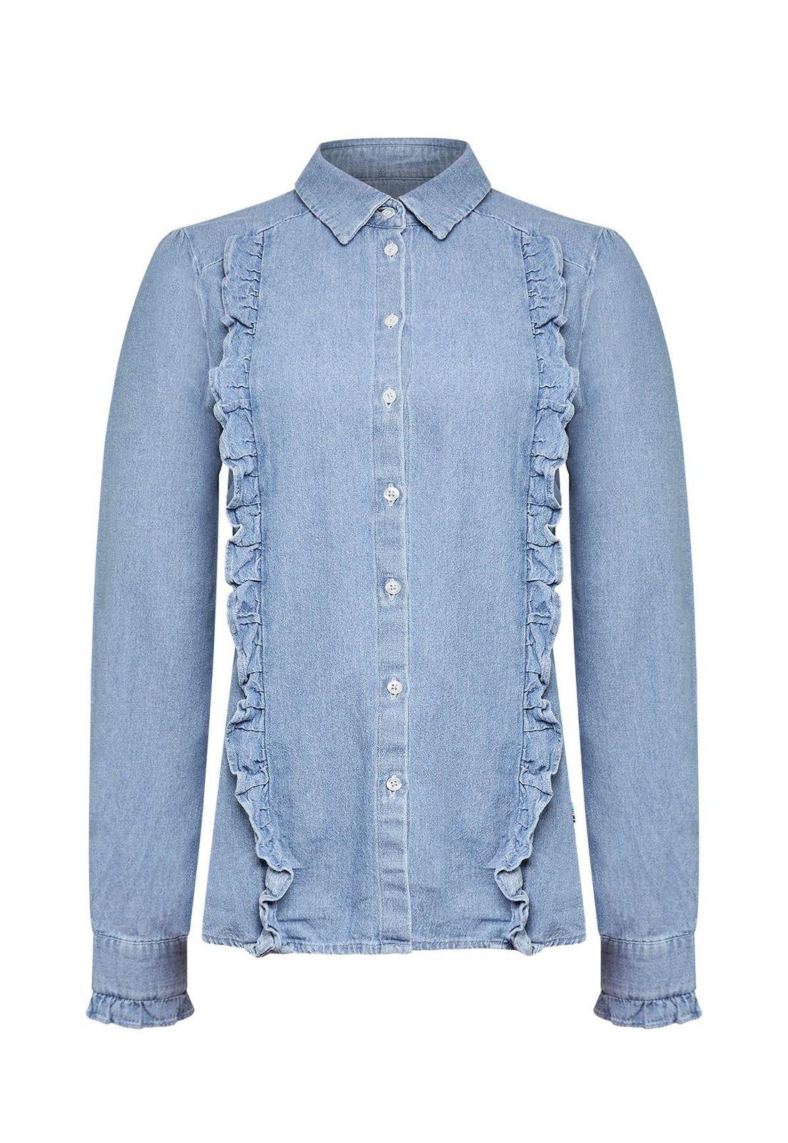 Blusa Algodón Mujer Dinam Azul-0
