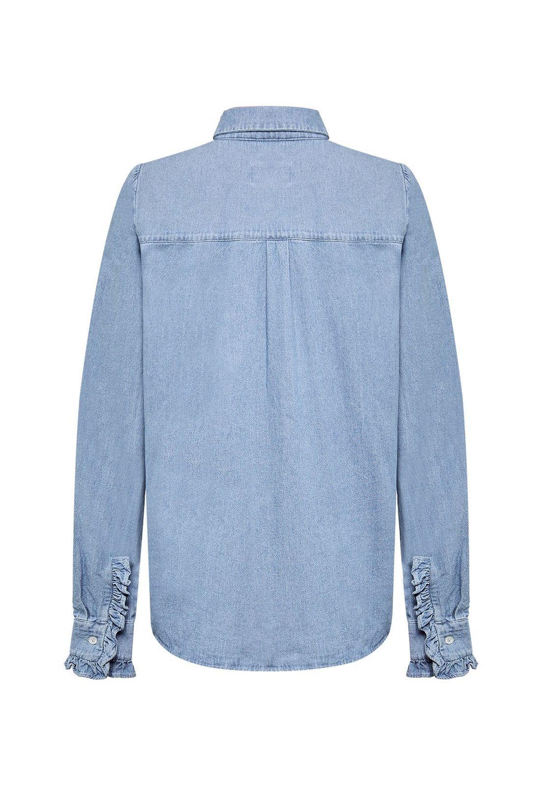Blusa Algodón Mujer Dinam Azul-1