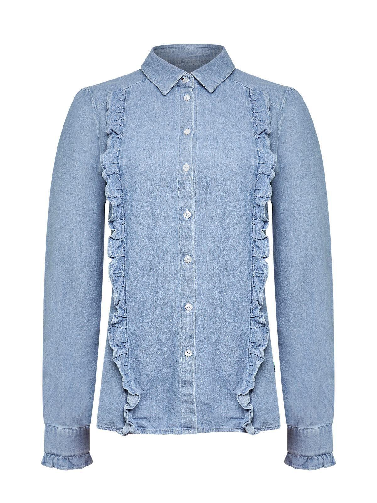 Blusa Algodón Mujer Dinam Azul-0