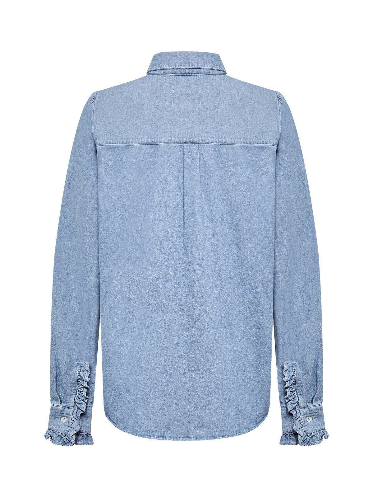 Blusa Algodón Mujer Dinam Azul-1