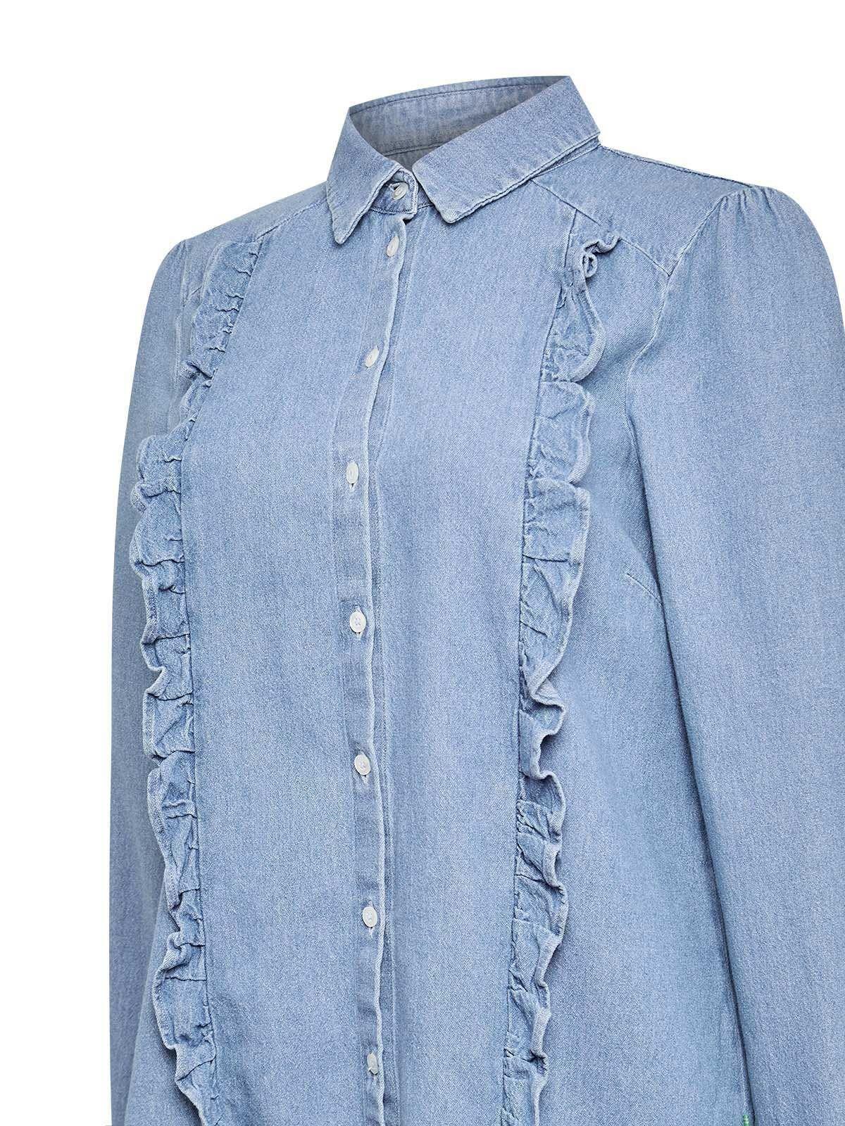 Blusa Algodón Mujer Dinam Azul-2