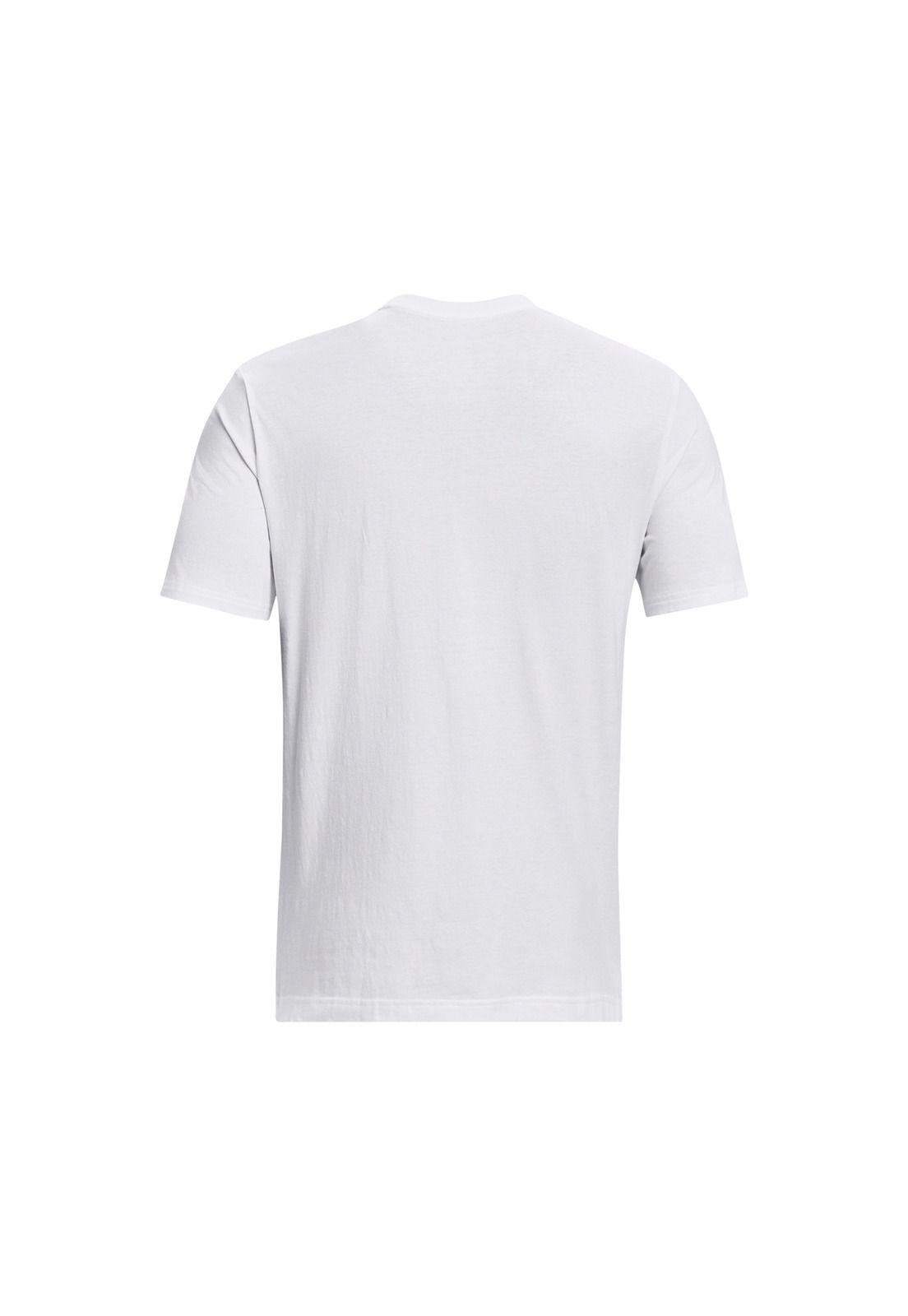 Polera manga corta Curry NFT hombre Blanco-1
