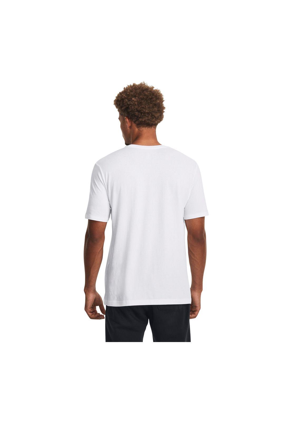 Polera manga corta Curry NFT hombre Blanco-4
