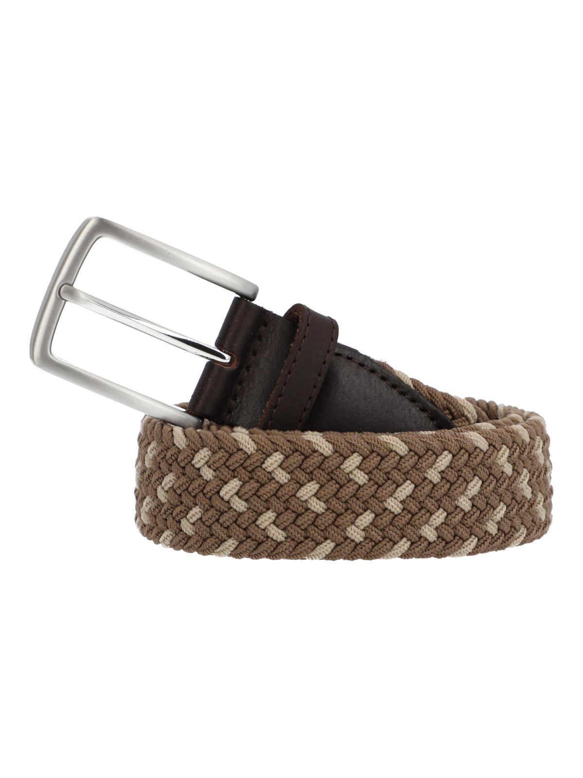Cinturon Cuero /Elastano Hombre Rf Tarek Café-0