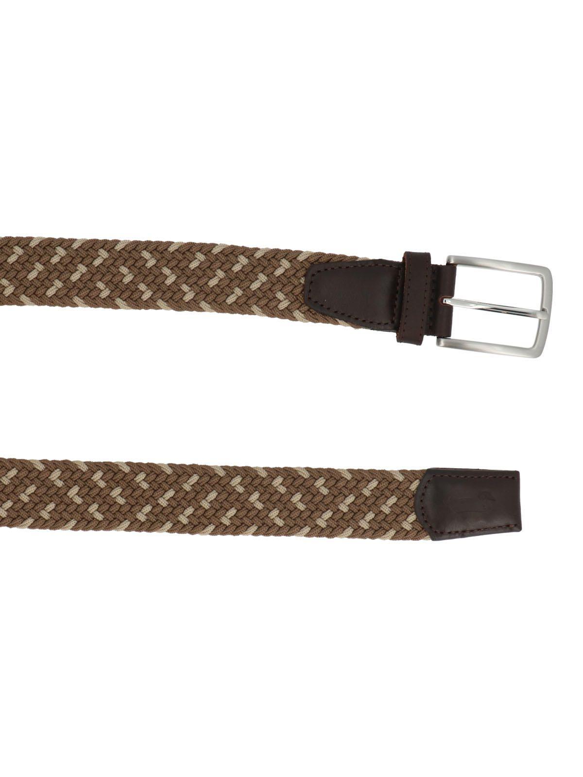 Cinturon Cuero /Elastano Hombre Rf Tarek Café-2