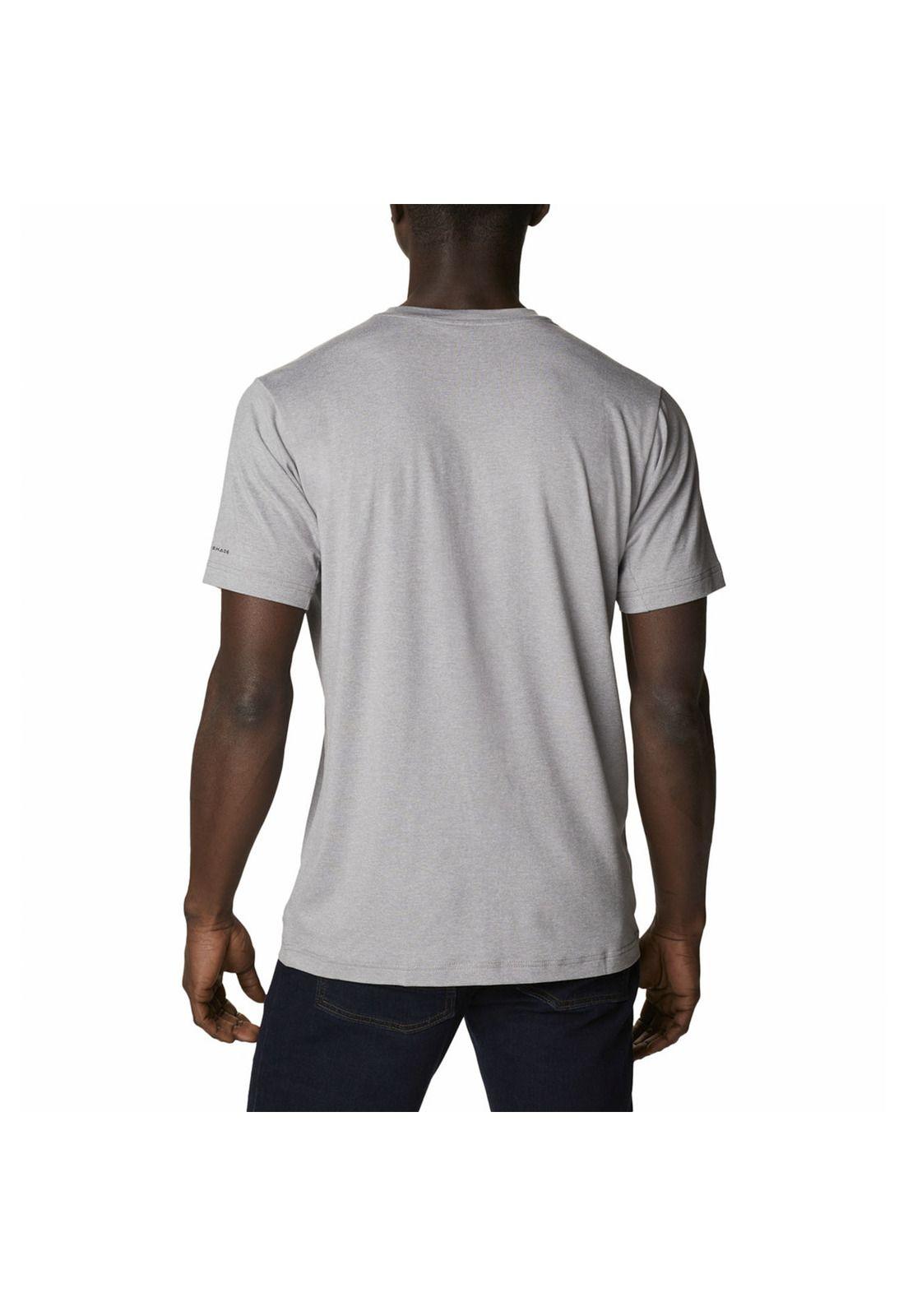 Polera M/C Hombre Tech Trail Crew Neck Gris-2