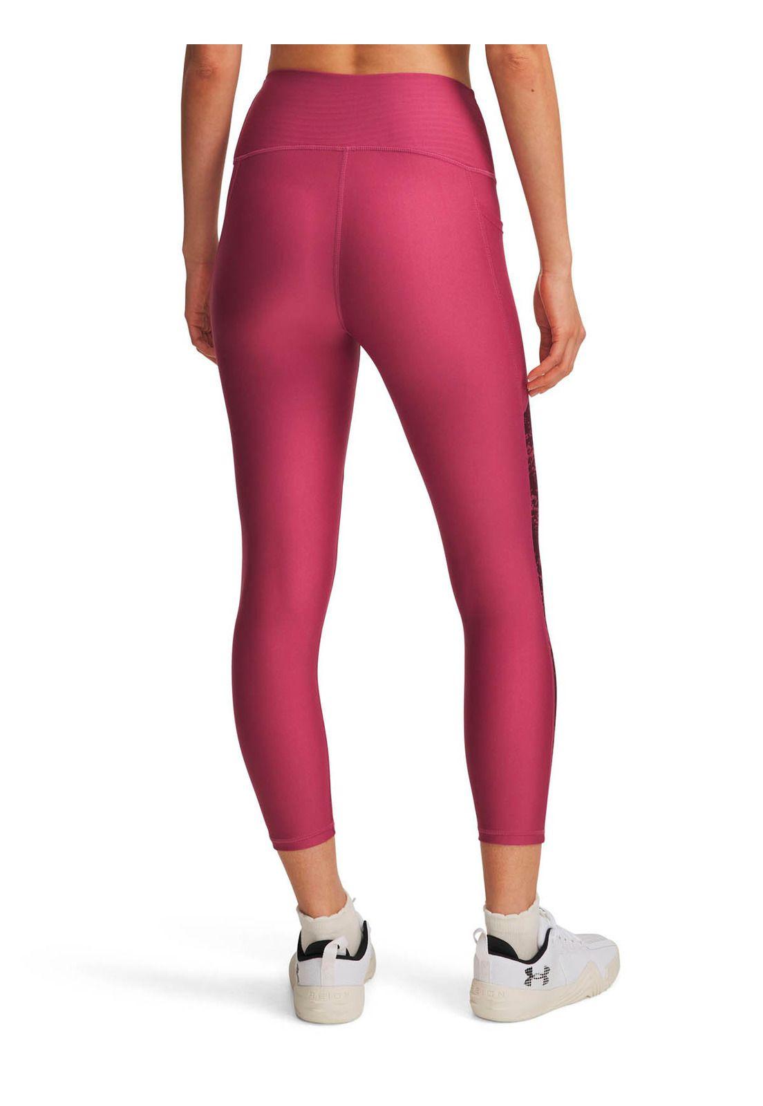Calza Training para mujer Tech Printed Panel Rojo -1
