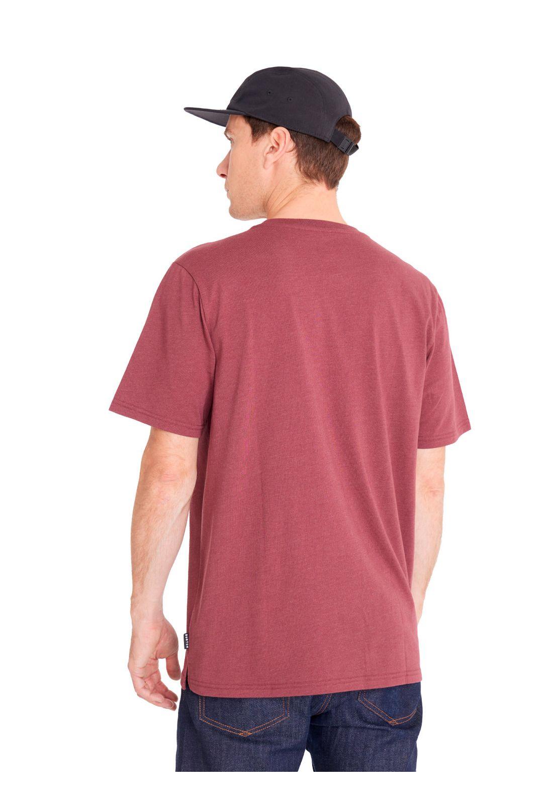 Polera Manga Corta Hombre Horizon Burdeo-4
