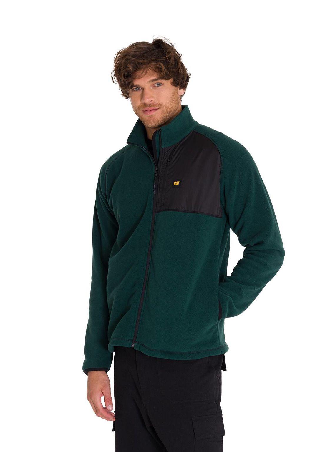 Polar Fleece Full Zip Hombre Verde Petróleo-0