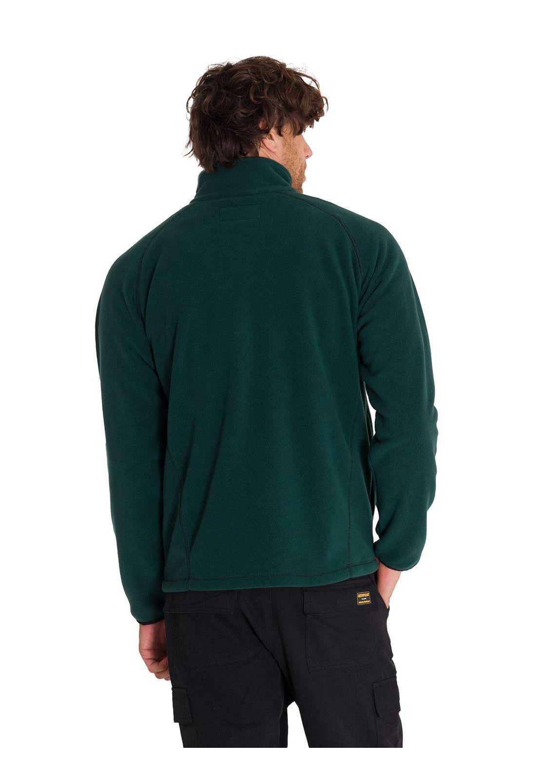 Polar Fleece Full Zip Hombre Verde Petróleo-3
