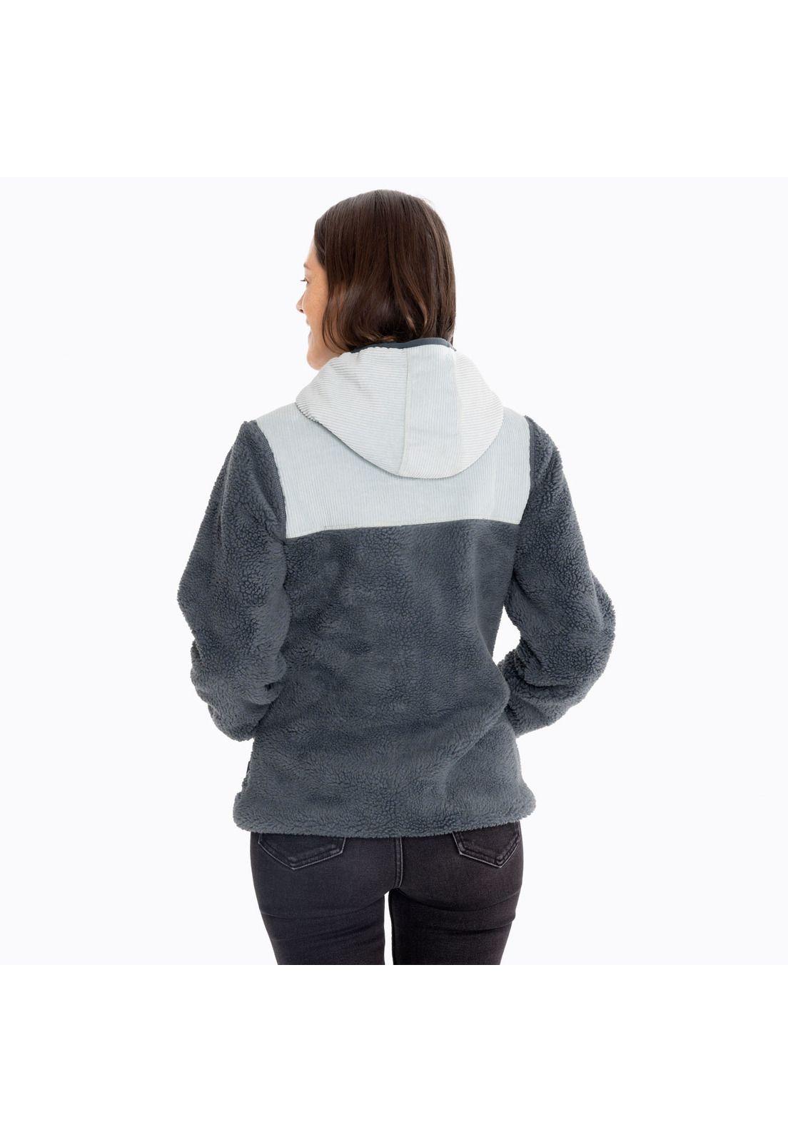Polar Mujer Sherpa Max Esmeralda-1