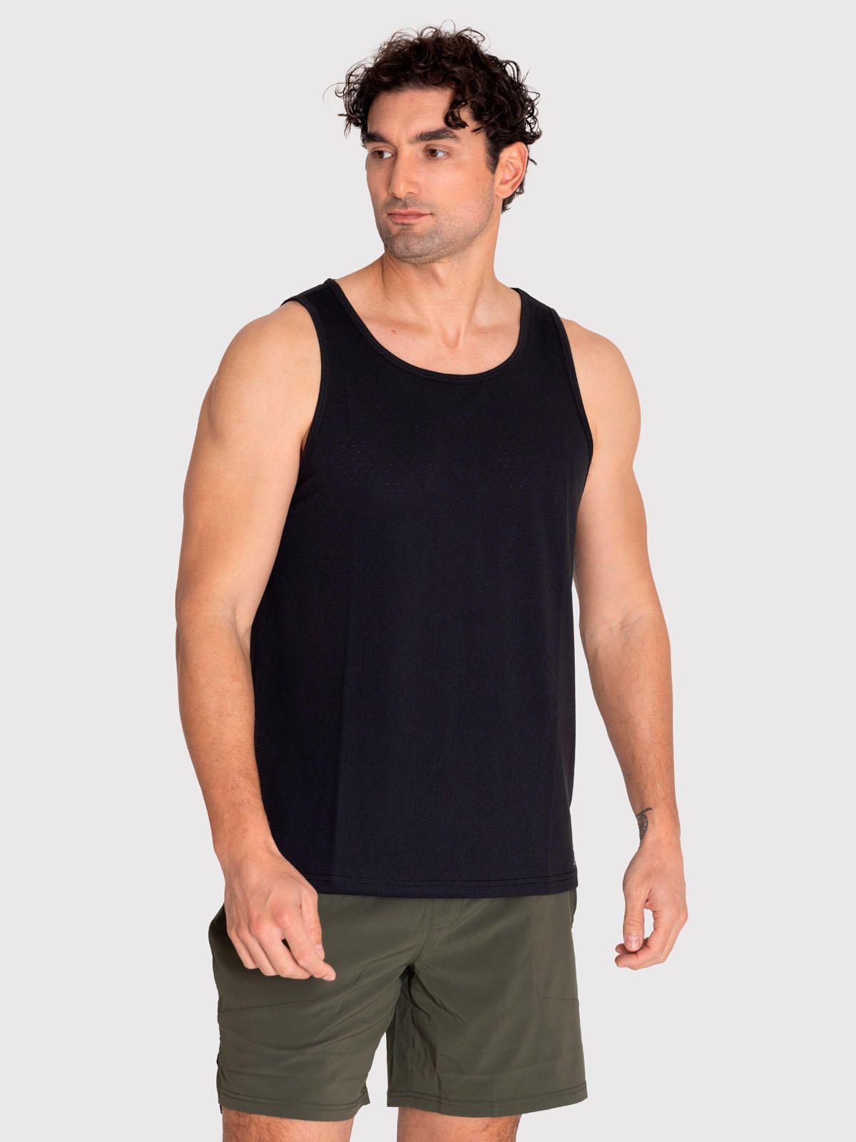 Polera deportiva Hombre Training Vest Negro-0