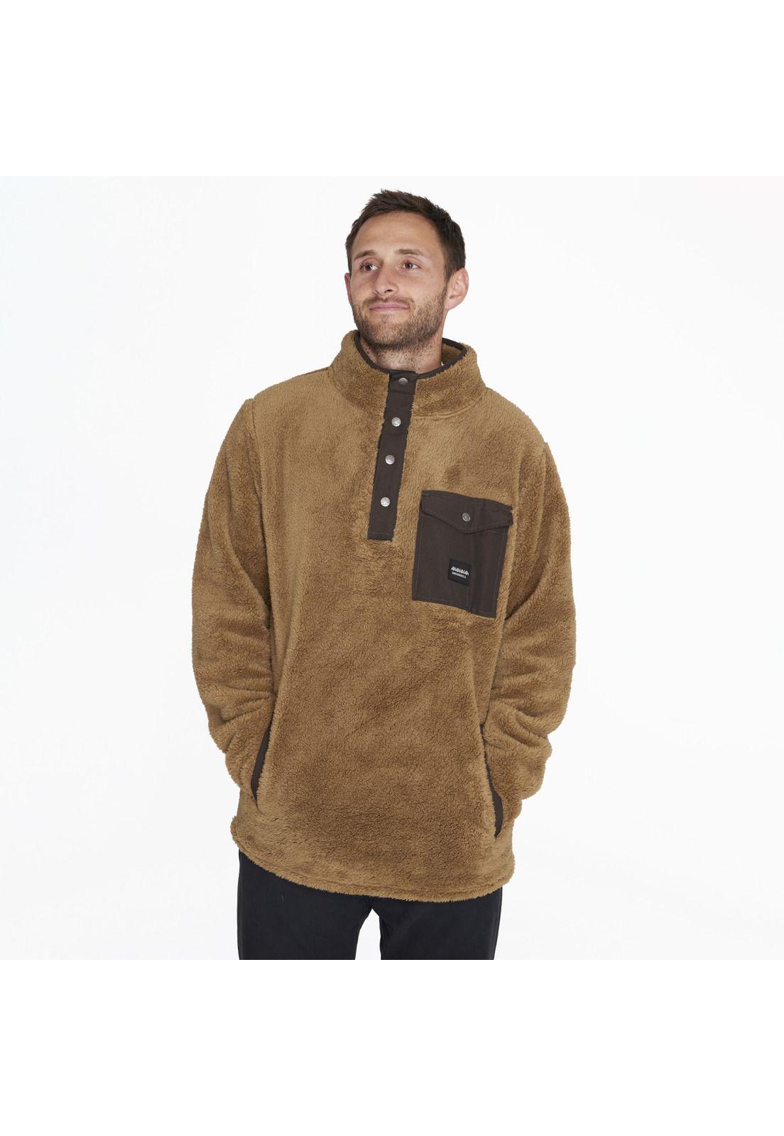 Polar Shaggy Half Snap But Café Hombre-0