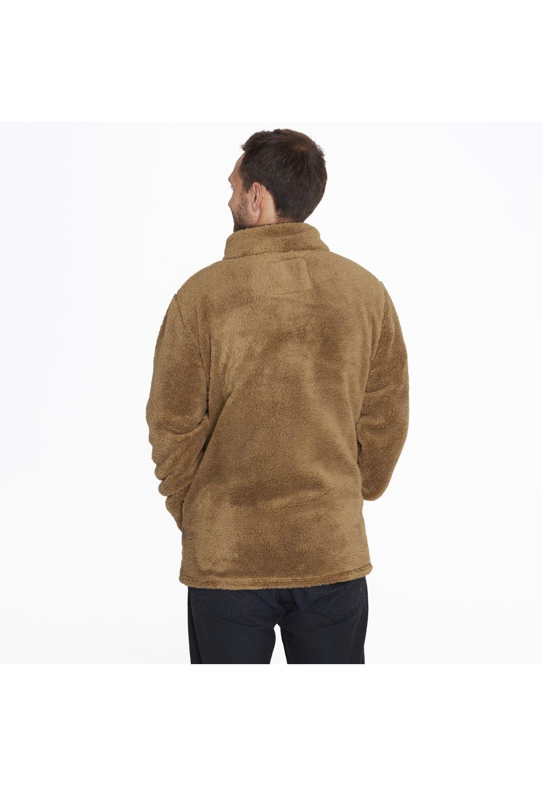 Polar Shaggy Half Snap But Café Hombre-1