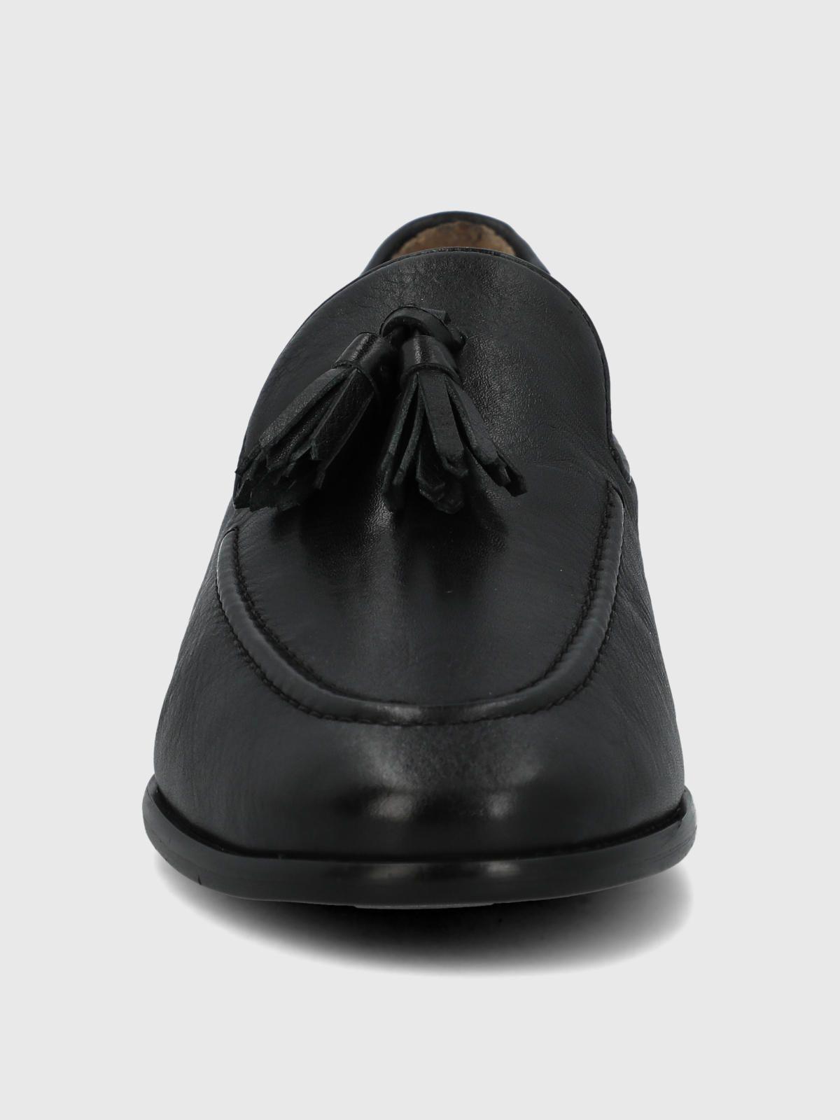 Mocasin Cuero Mujer Swart Negro-3