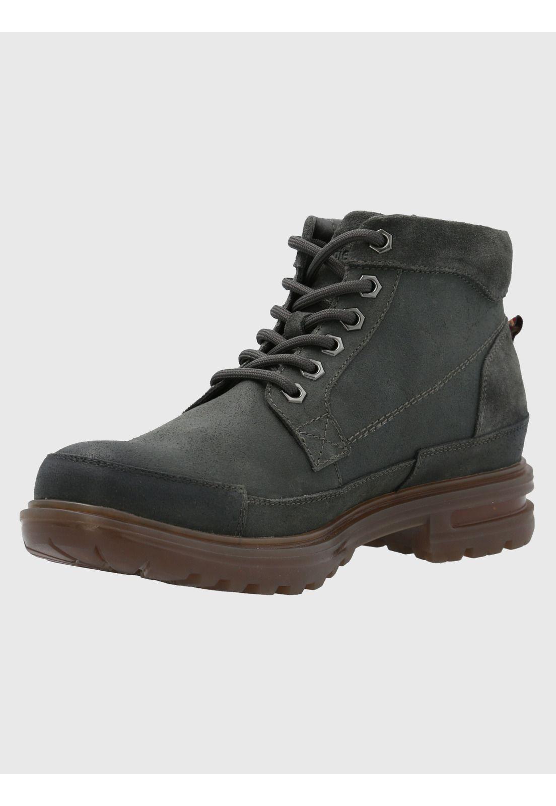 Botín Cuero Hombre Terzo Gris Oscuro-5