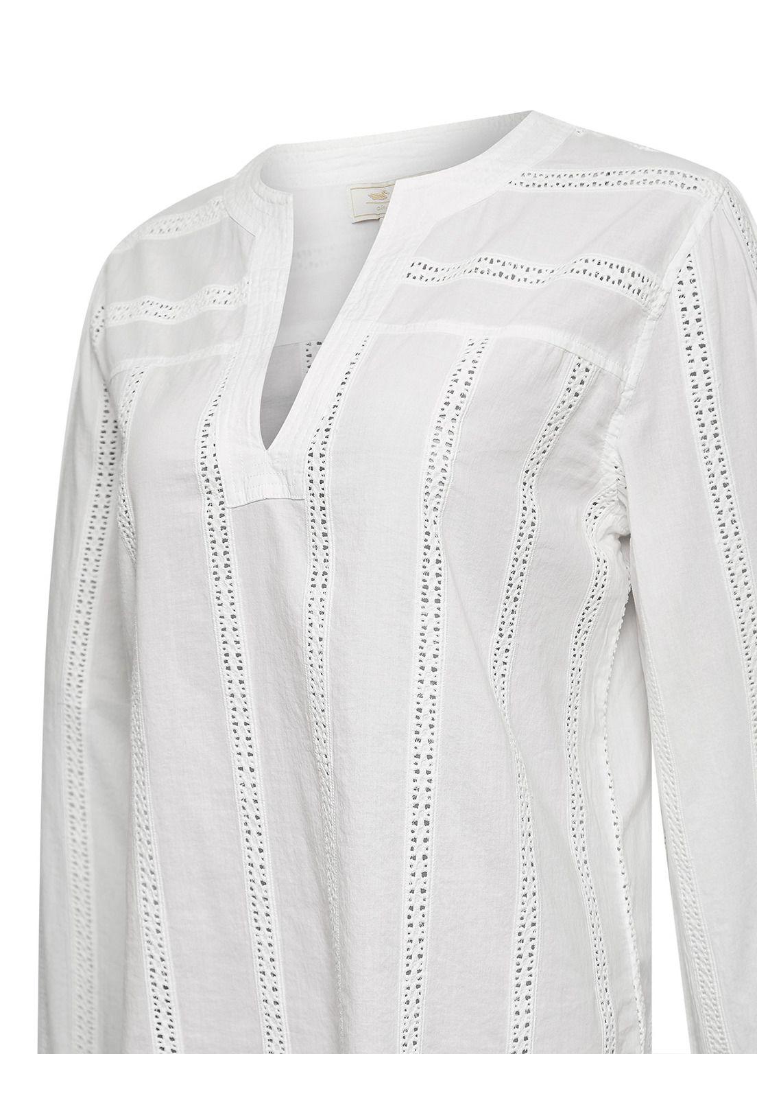 Blusa Algodón Orgánico Mujer Lunko Blanco -3