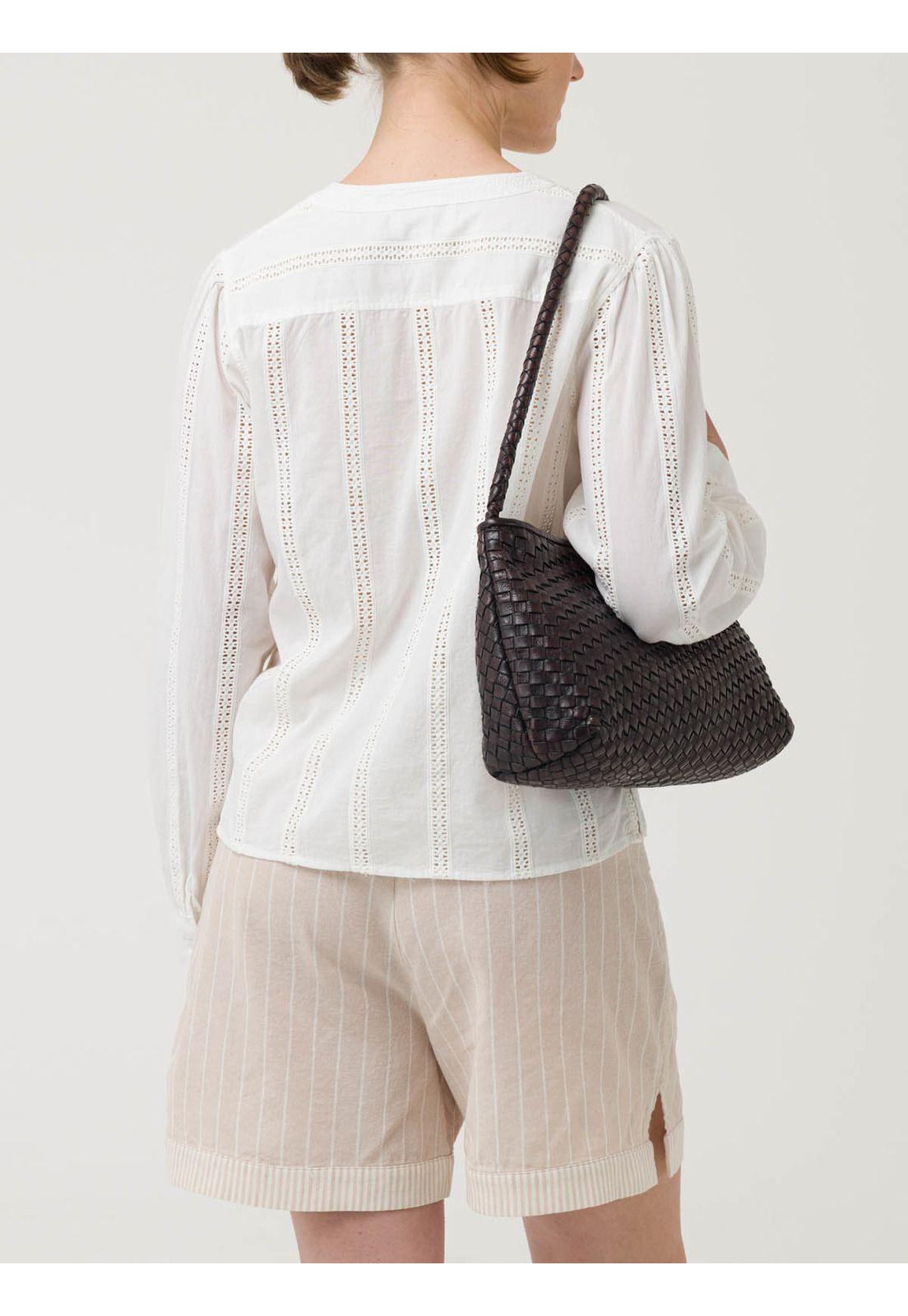 Blusa Algodón Orgánico Mujer Lunko Blanco -5